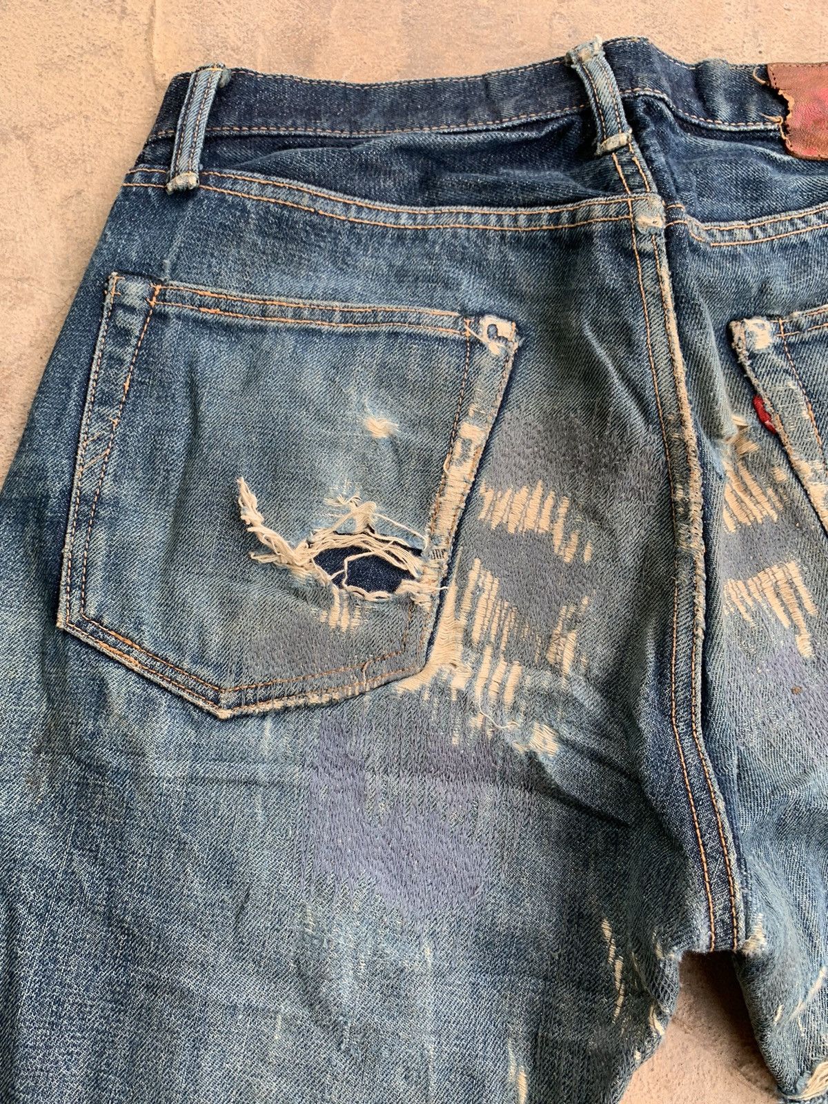 Japanese Brand × Vintage Vintage Go West Yellow divsion Selvedge distressed denim Size US 30 / EU 46 - 24 Thumbnail