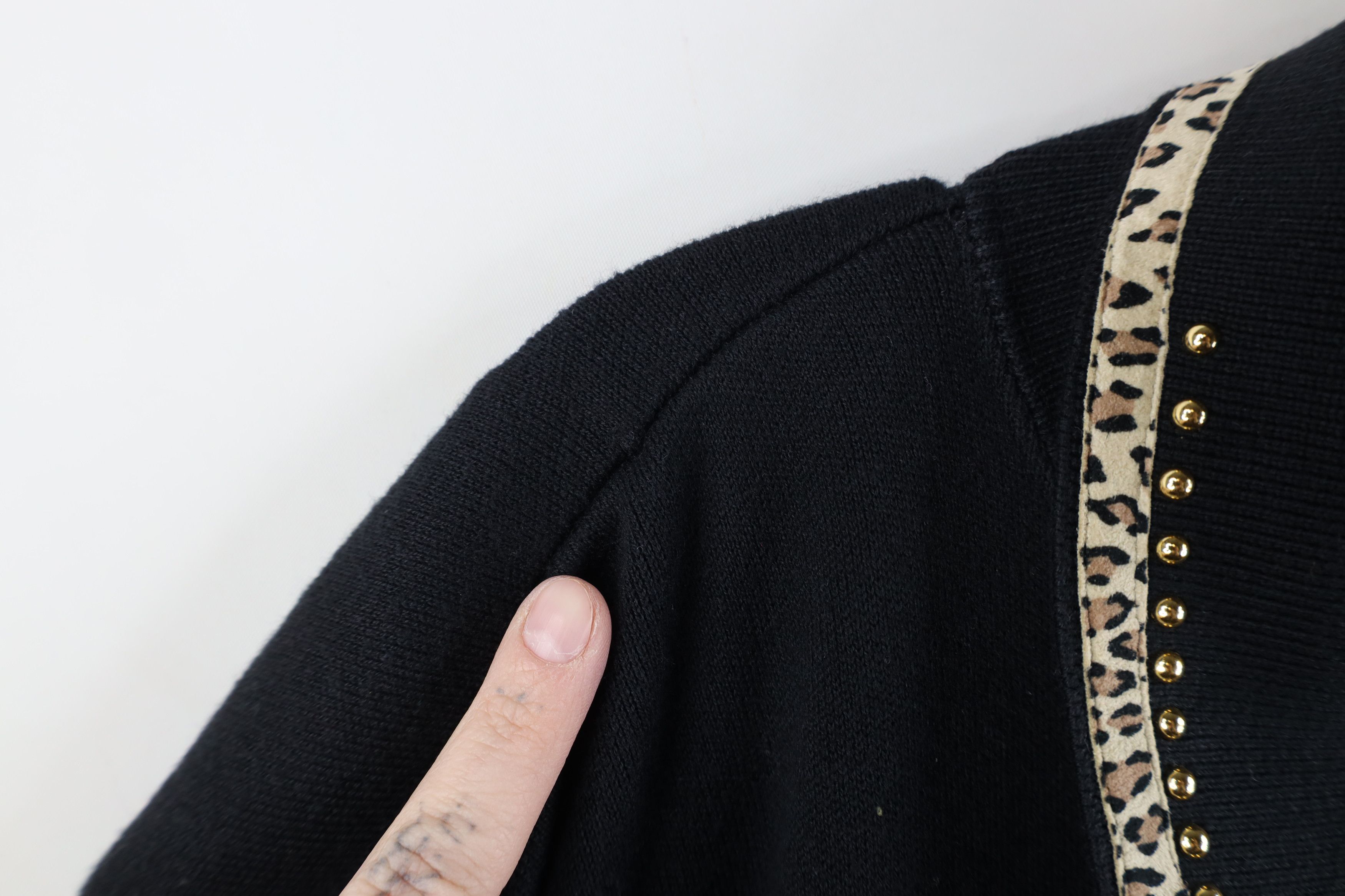 Vintage Deadstock Vtg 90s Streetwear Animal Collared Sweater USA Size 3XL / US 20-22 - 9 Thumbnail