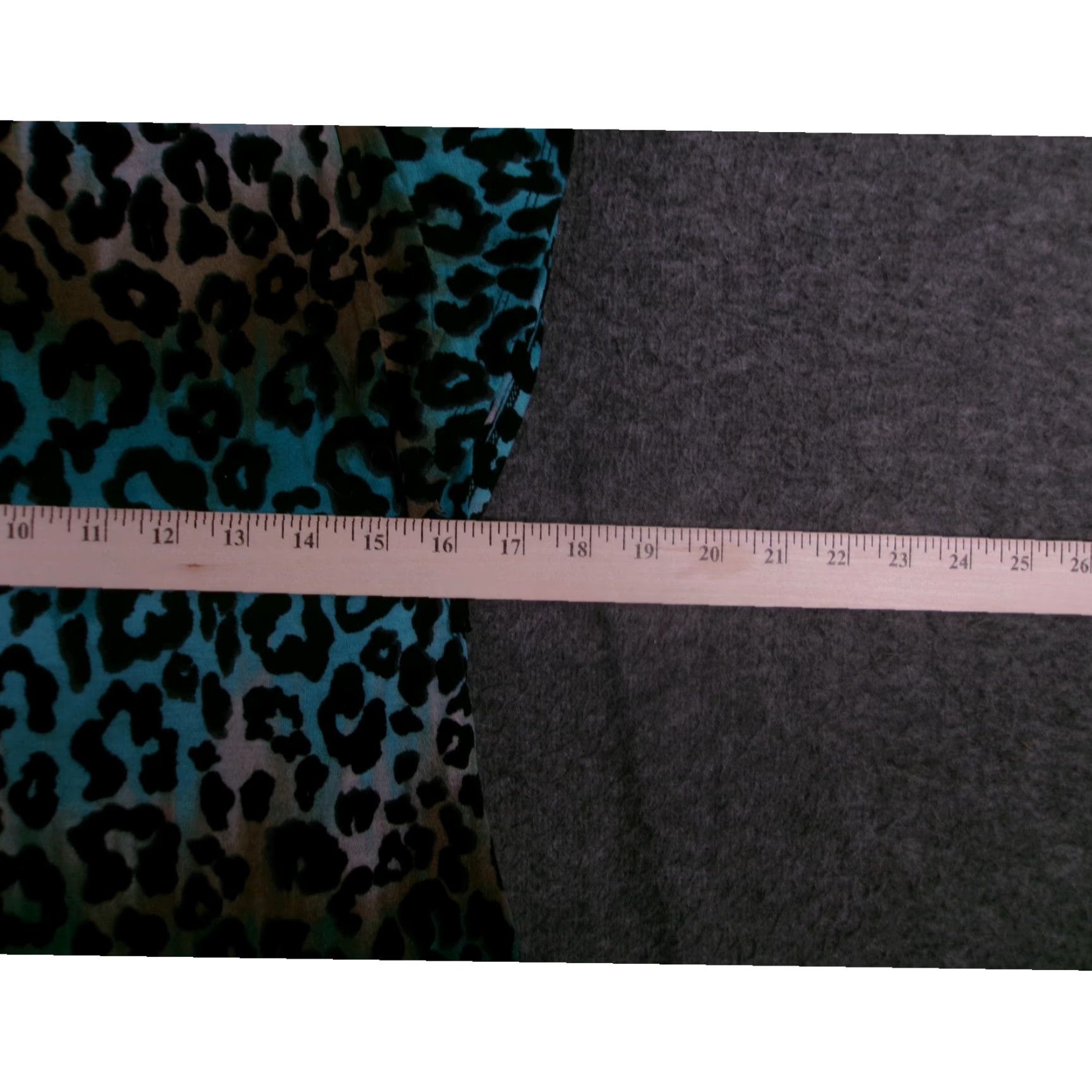 Vintage No Boundaries Blouse Womens Large Teal Leopard Crochet Trim V-Neck Short Sleeve Lightweight Casual Party Top Shirt Size L / US 10 / IT 46 - 3 Thumbnail