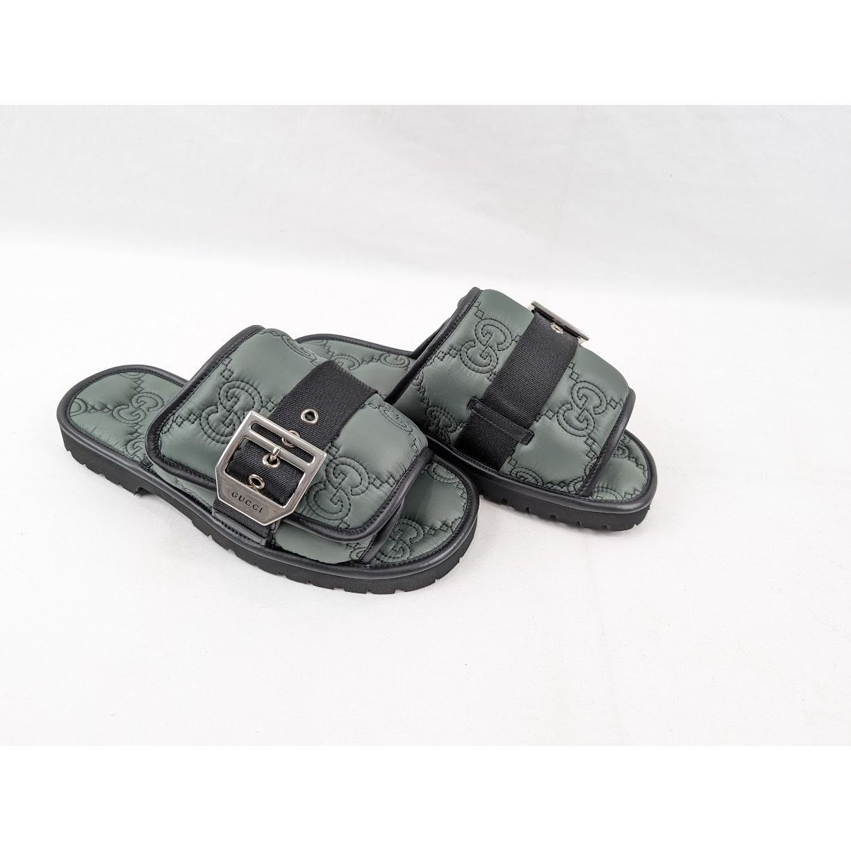 Gucci o1rshd1 Nylon Twenty Slippers in Urban Chic/Black Size US 8.5 / EU 41-42 - 12 Thumbnail