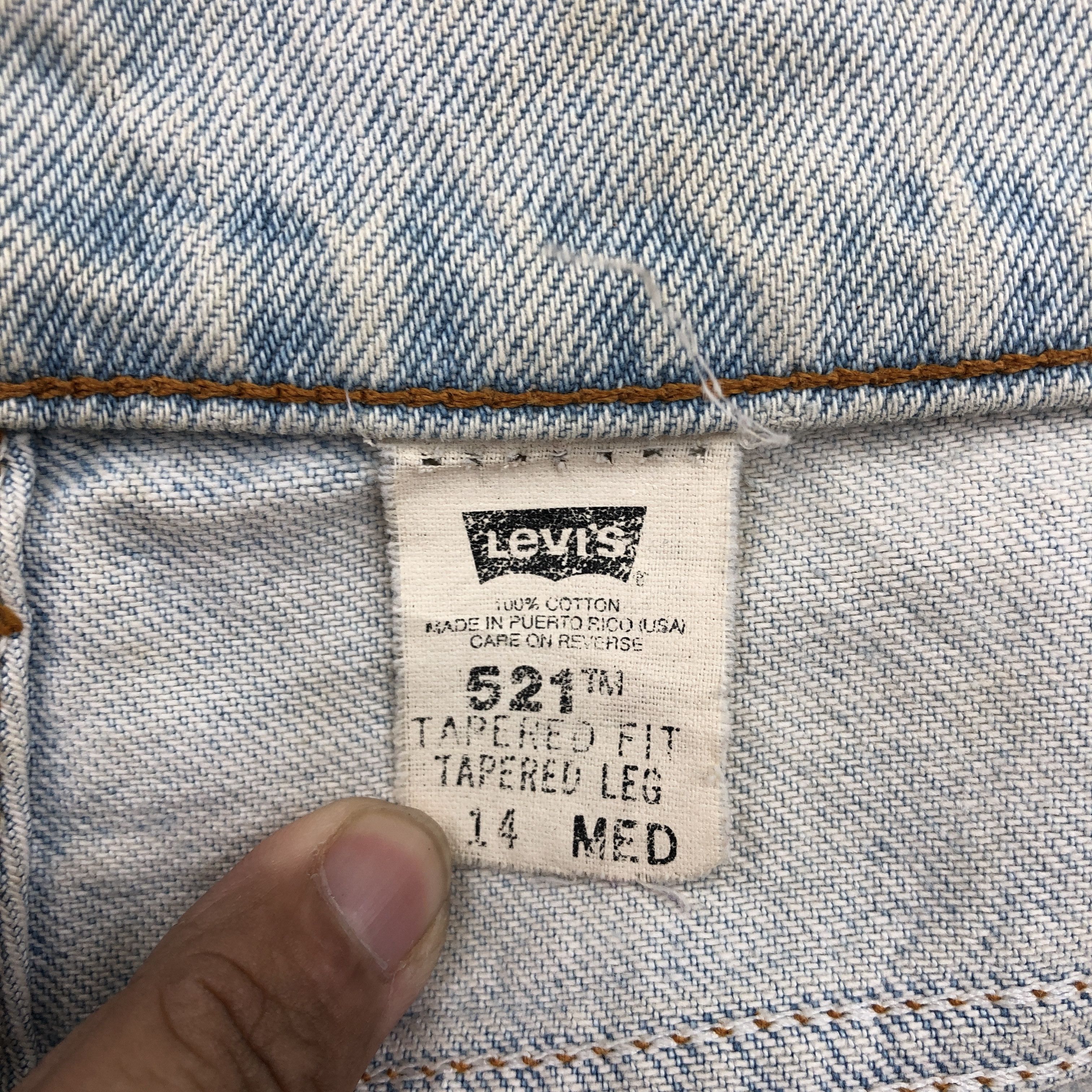 Levi's Vintage Levis Tapered Leg Jeans Dirty Rusty Denim BS47143 Size US 30 / EU 46 - 6 Thumbnail