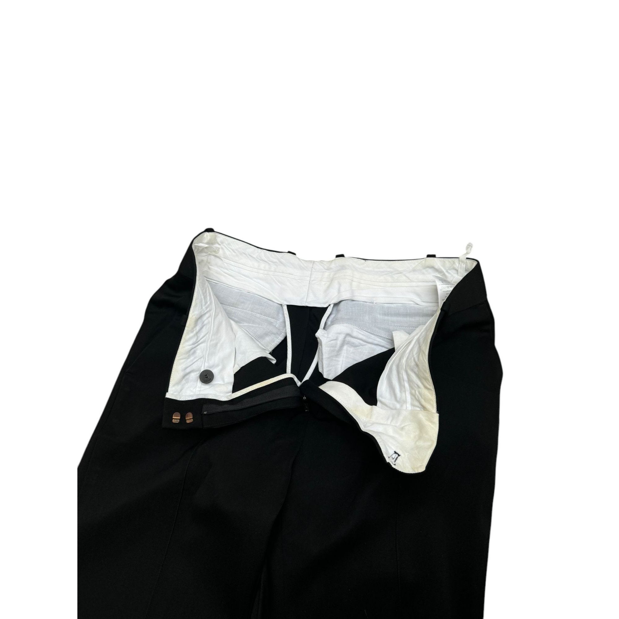 Celine Phoebe Philo Elegant Black Wool pants Size 28" / US 6 / IT 42 - 2 Thumbnail