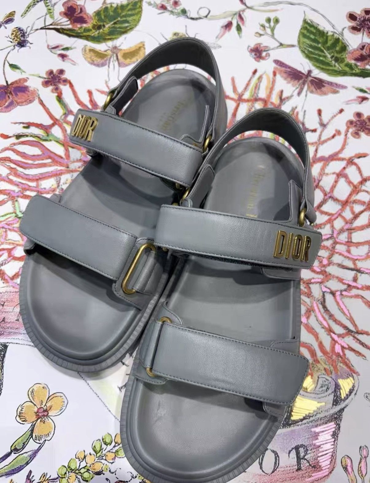 Dior Dior women's Velcro sandals J38 Size US 8 / IT 38 - 1 Thumbnail
