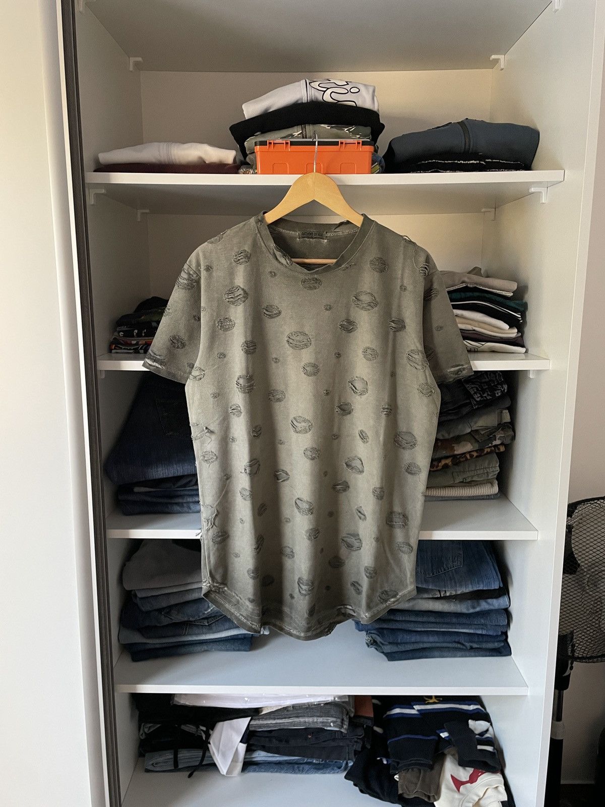 Le Grande Bleu (L.G.B.) Distressed Avant Garde Ripped Washed Faded T-Shirt Japan Y2k Size US L / EU 52-54 / 3 - 1 Thumbnail