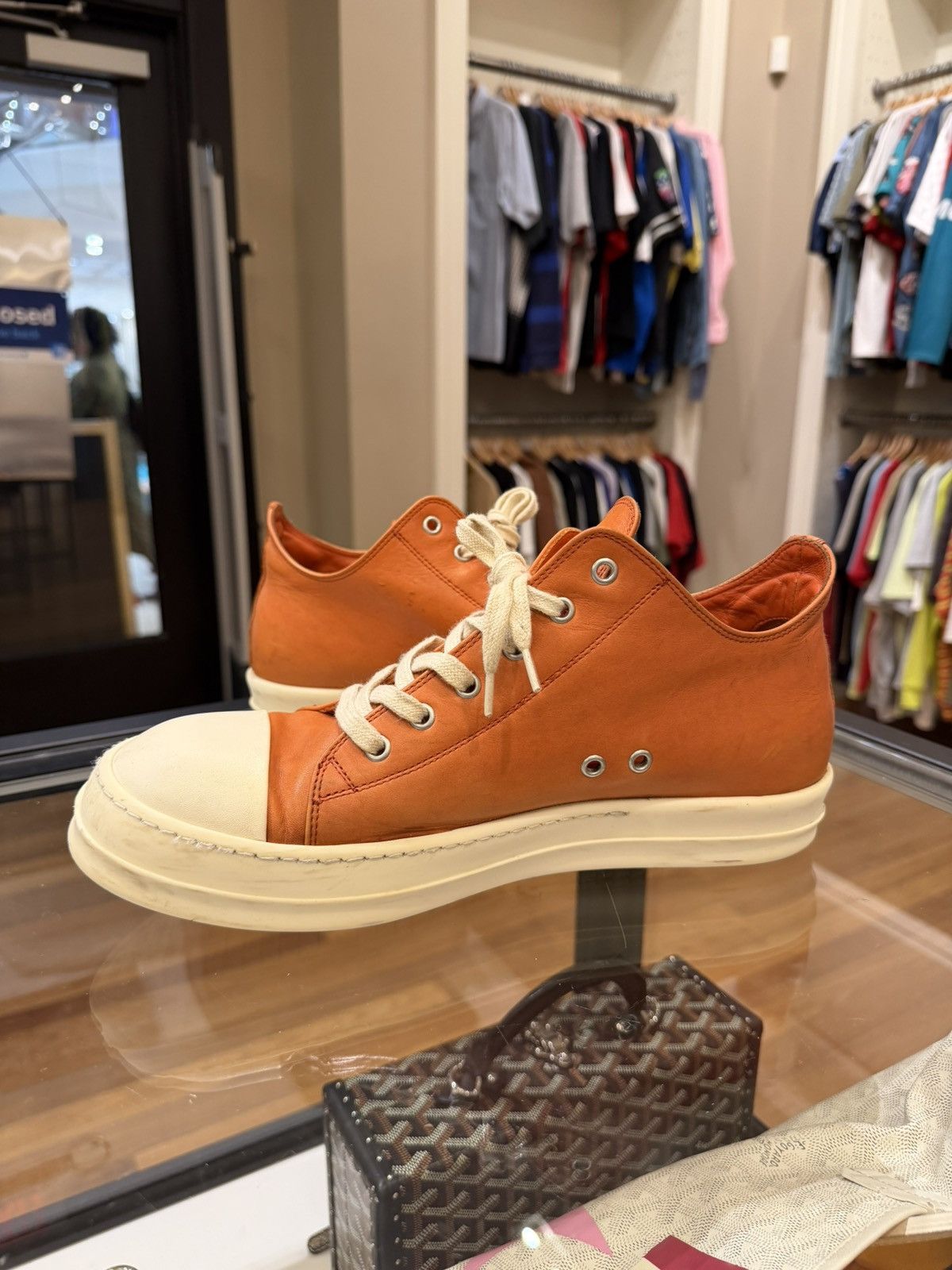 Rick Owens Rick Owens Ramone Lows -Orange Size US 11 / EU 44 - 4 Thumbnail
