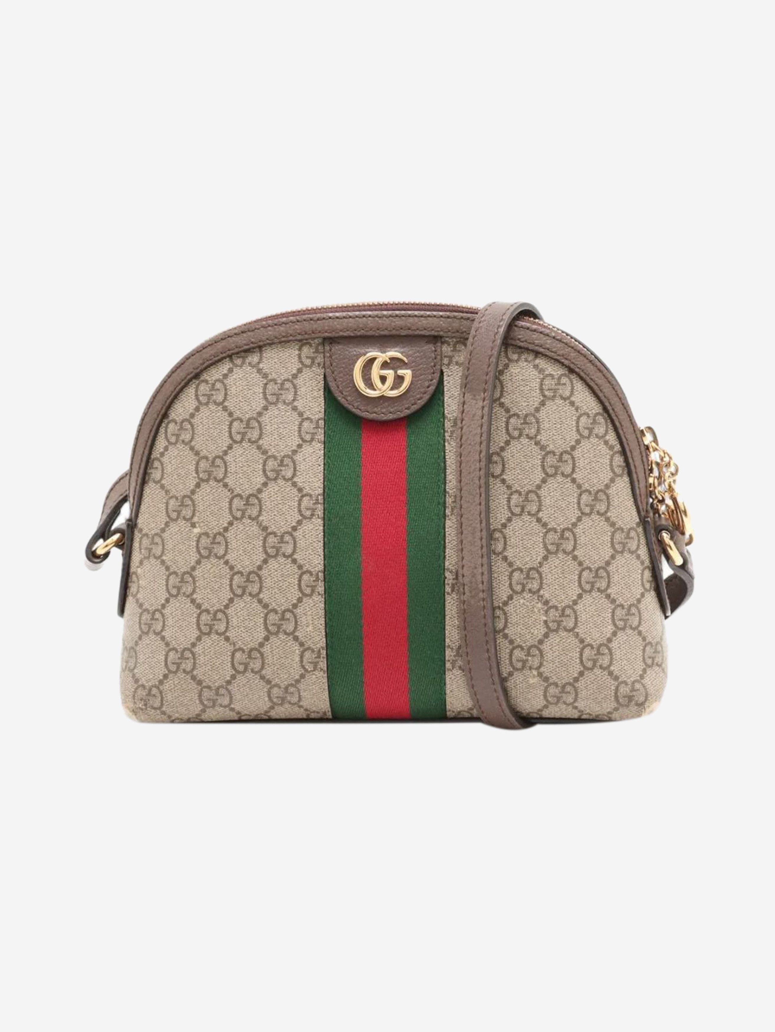 Gucci Brown GG Supreme Ophidia shoulder bag Size ONE SIZE - 1 Thumbnail