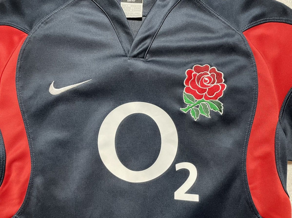 Nike × Vintage Vintage Nike England Rugby League O2 Jersey T-Shirt Size US S / EU 44-46 / 1 - 6 Thumbnail