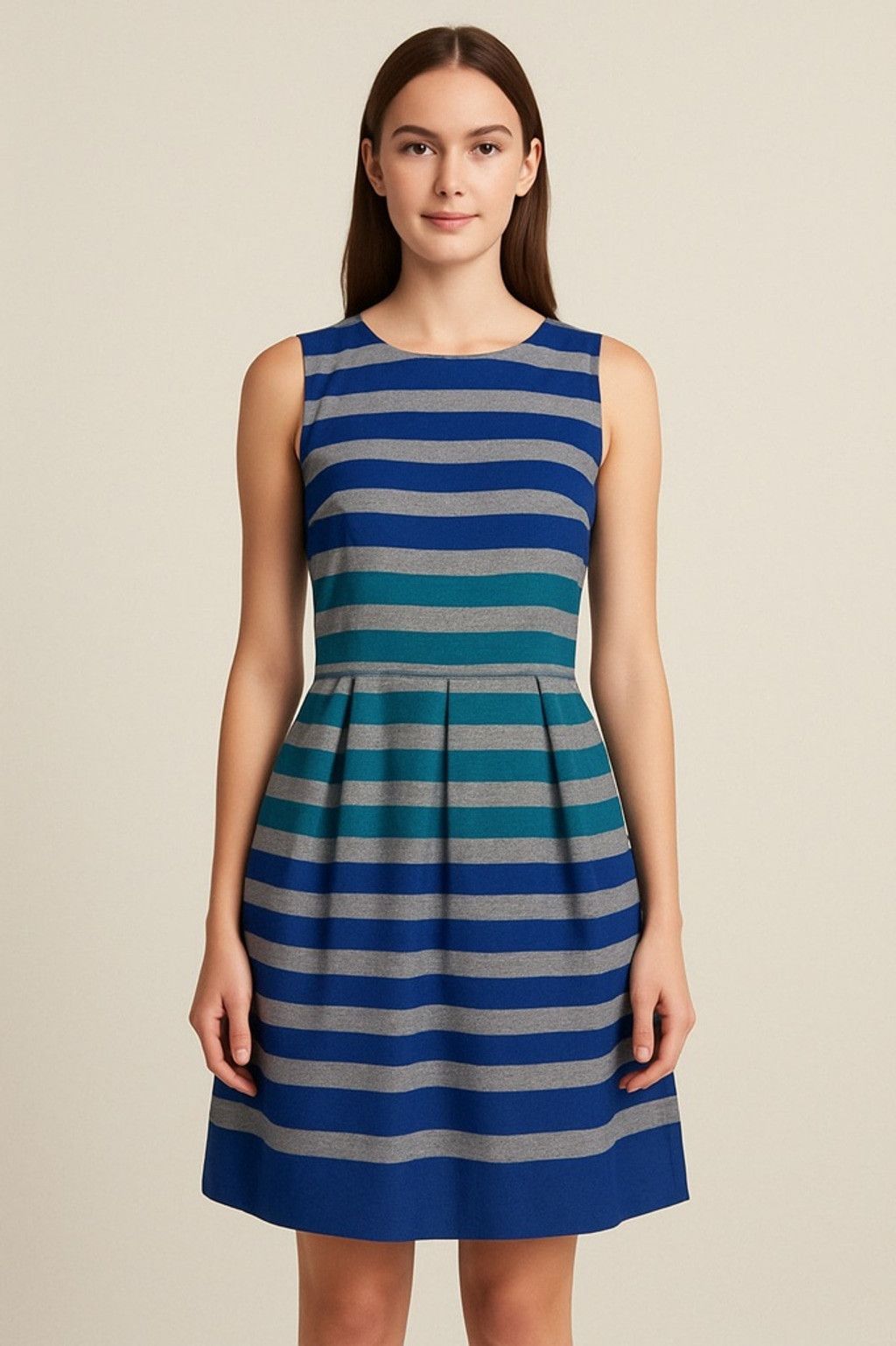 Calvin Klein Calvin Klein Sleeveless Fit & Flare Dress – Fits XS (0–2) Size S / US 4 / IT 40 - 1 Thumbnail
