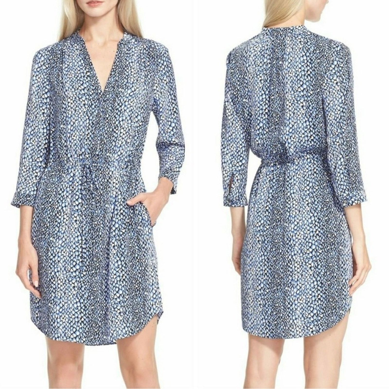 Diane von Furstenberg Diane Von Furstenberg Freya Silk Blend Shirt Dress Sz 6 Size M / US 6-8 / IT 42-44 - 1 Thumbnail
