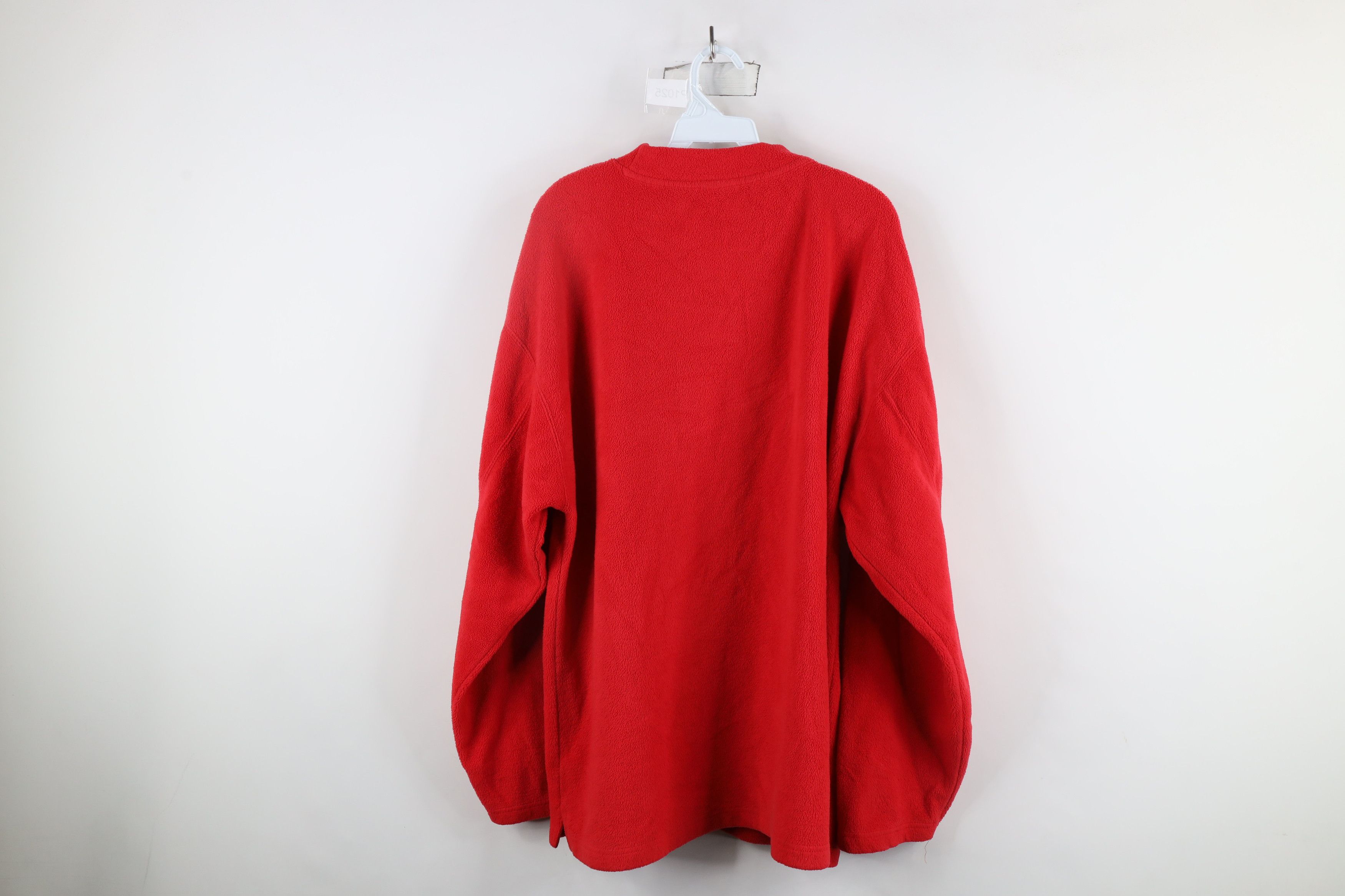 Vintage Vintage 90s Ohio State University Thick Fleece Sweater Red Size US XXL / EU 58 / 5 - 6 Thumbnail