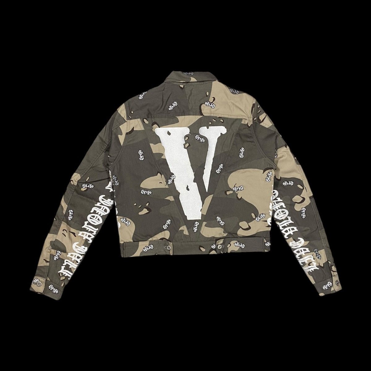 Vlone Vlone Desert Camo Denim Jacket (L) Size US L / EU 52-54 / 3 - 1 Thumbnail