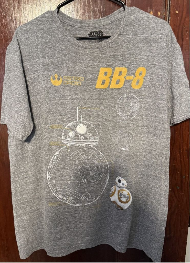 Star Wars Star Wars BB-8 T-shirt Men's Size L Gray Size US L / EU 52-54 / 3 - 1 Thumbnail