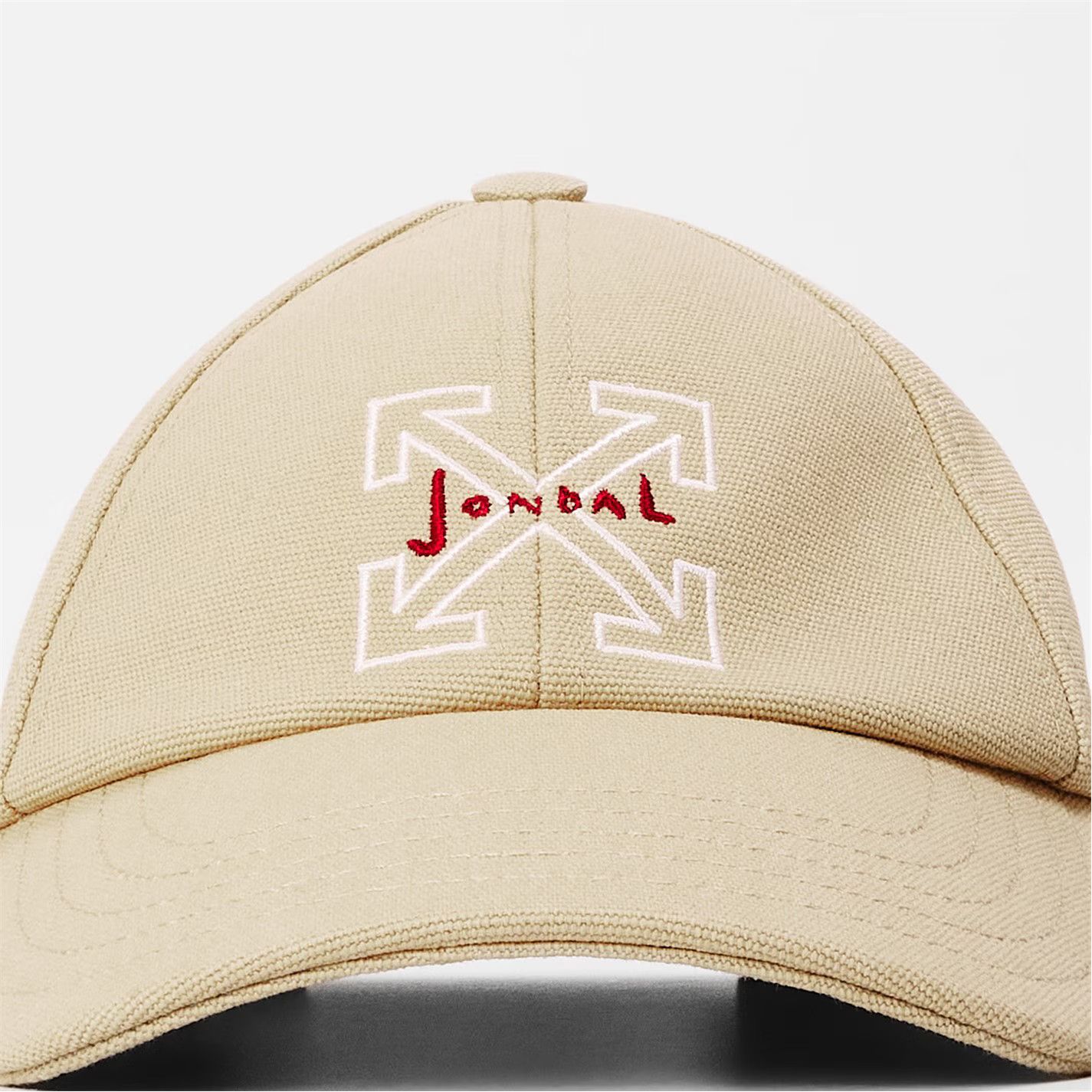 Off-White o1g2r1mq0326 Size: M / Adjustable Baseball Hat / Cap Beige Size ONE SIZE - 3 Thumbnail