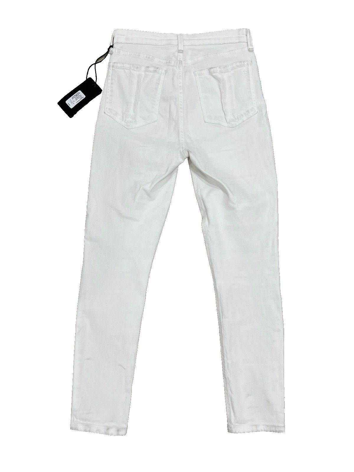Rag & Bone Rag & Bone Nina High-Rise Skinny Ankle Jeans in White ( 27 ) Size 27" / US 4 / IT 40 - 6 Thumbnail