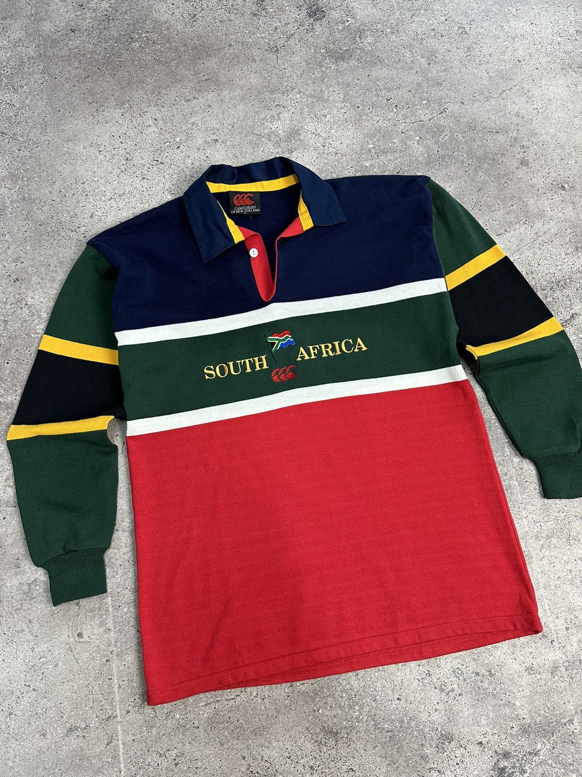 Canterbury of New Zealand Canterbury Rugby Polo South Africa Striped Multicolor Size US S / EU 44-46 / 1 - 3 Thumbnail