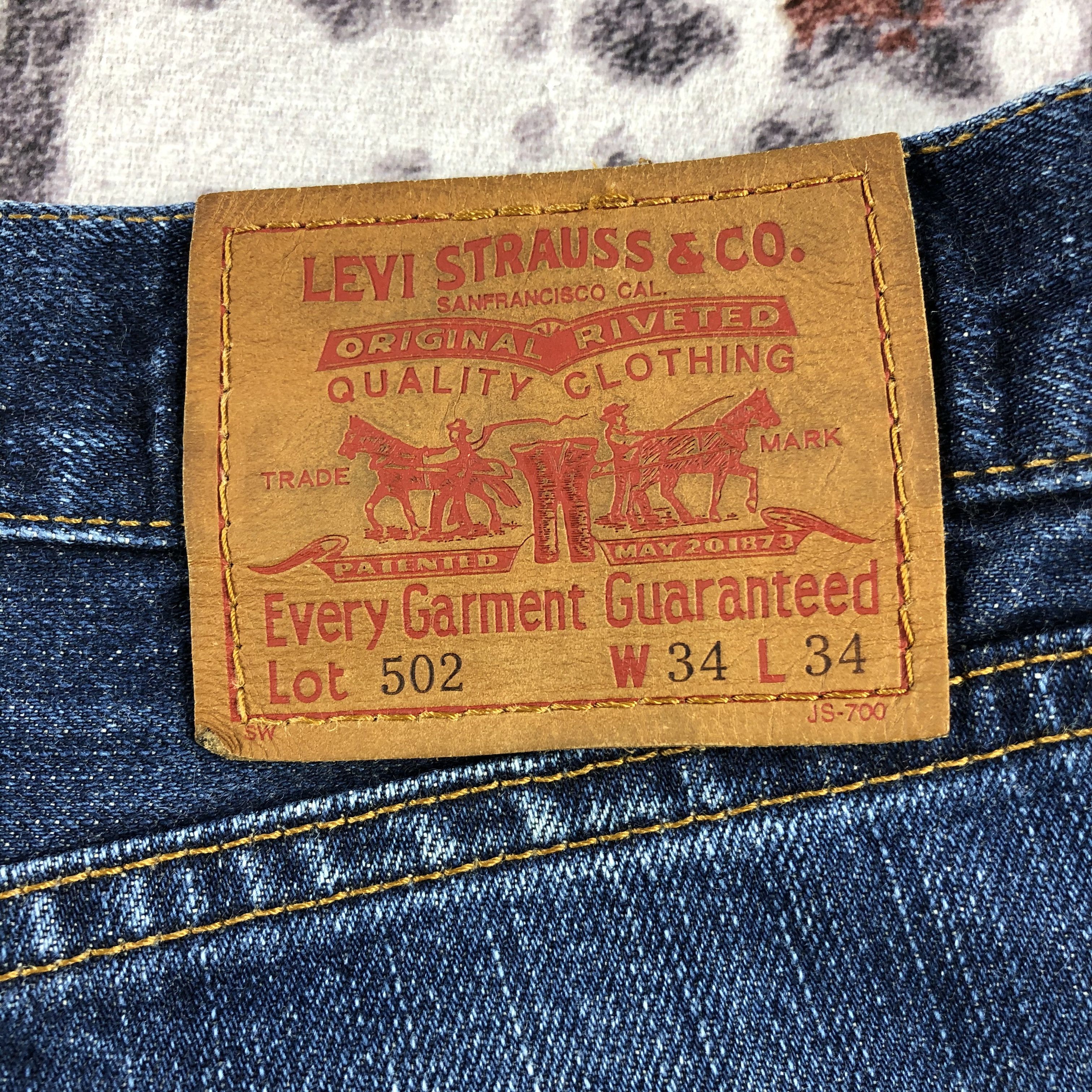 Levi's × Levi's Vintage Clothing × Vintage Vintage 90s Blue Wash Levis 502 Jeans-JM2744 Size US 33 - 6 Thumbnail