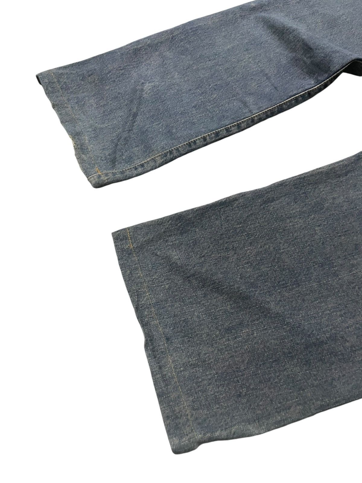 Hysteric Glamour × Japanese Brand × Wrangler Vintage Wrangler Blue Bell Mud Wash Selvedge Loose Jeans Size US 34 / EU 50 - 17 Thumbnail