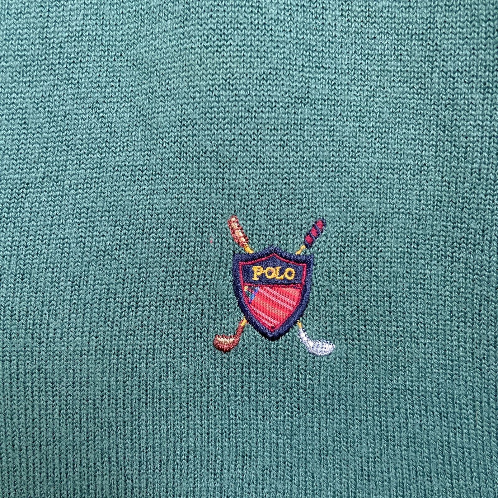 Polo Ralph Lauren POLO Ralph Lauren Cashmere Sweater Green Golf VTG Mens XL Size US XL / EU 56 / 4 - 3 Thumbnail