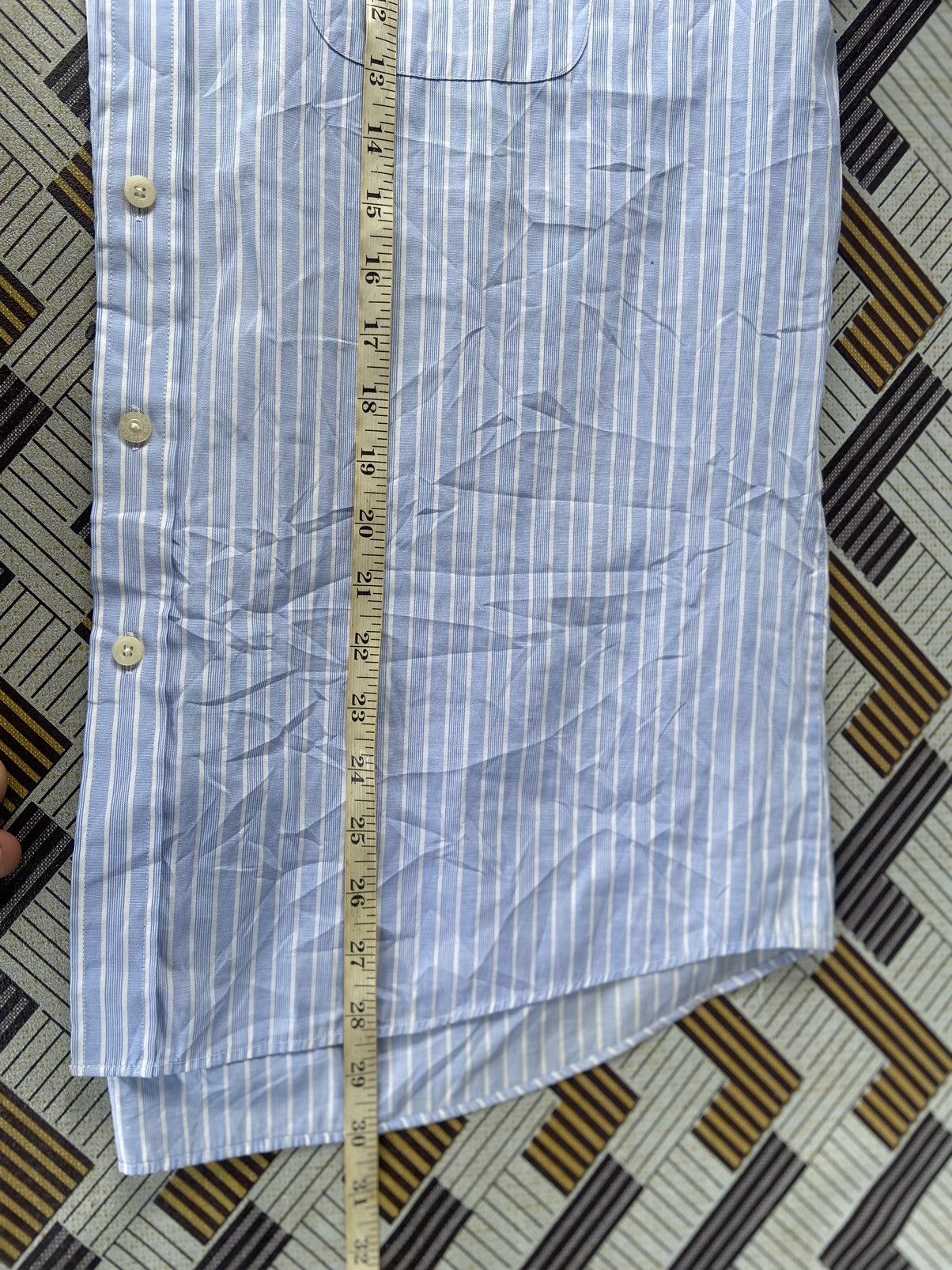 Japanese Brand AUTHENTIC Balenciaga stripe white/blue Size US XL / EU 56 / 4 - 10 Thumbnail