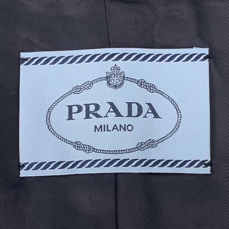 Prada Prada Dark blue sheep wool lapel single-breasted suit jacke Size US XS / EU 42 / 0 - 5 Thumbnail