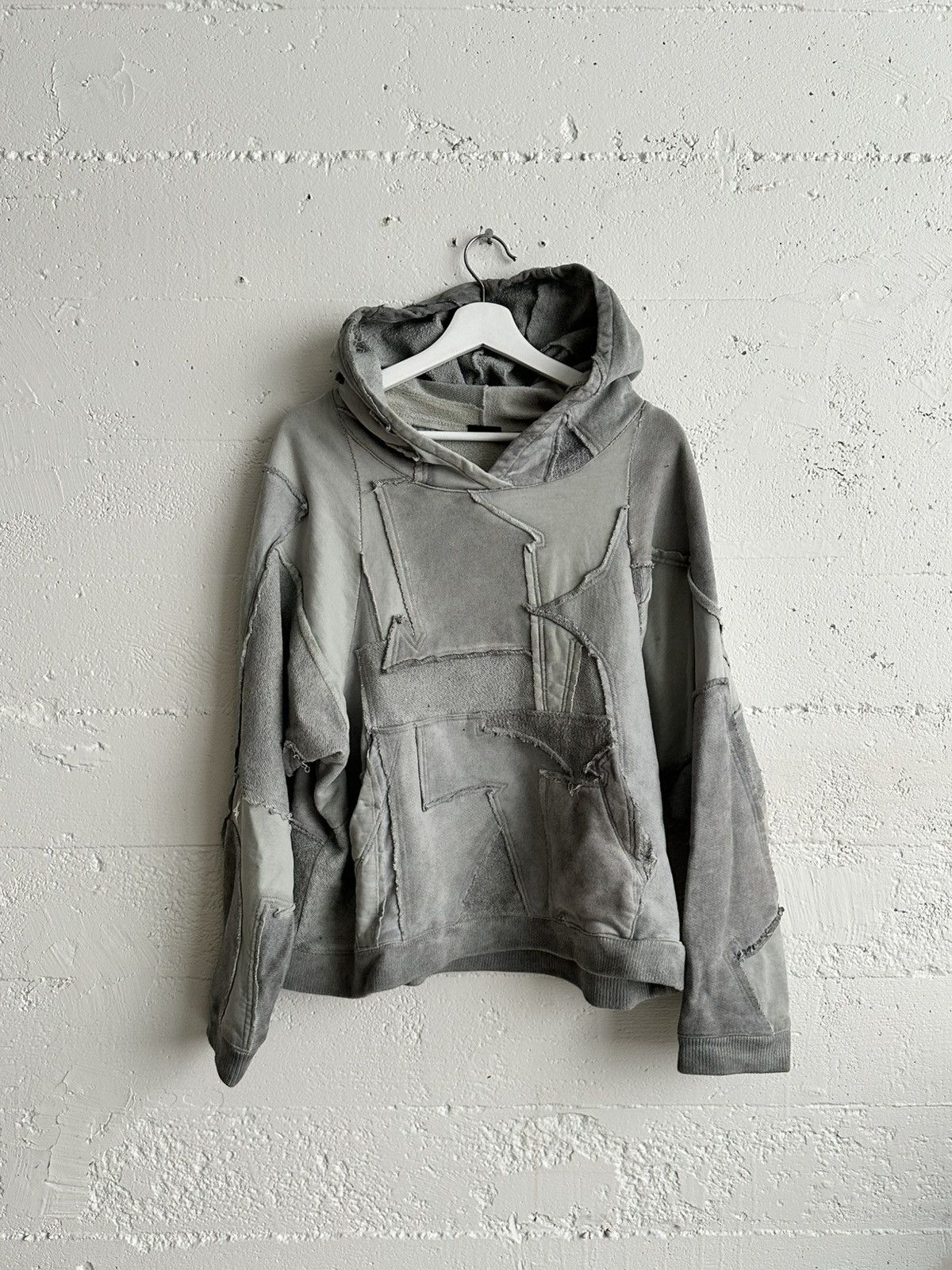 Greg Lauren × Kapital Ant/Anti Scrap Hoodie Cement / Patchwork Hoodie Size US S / EU 44-46 / 1 - 2 Thumbnail
