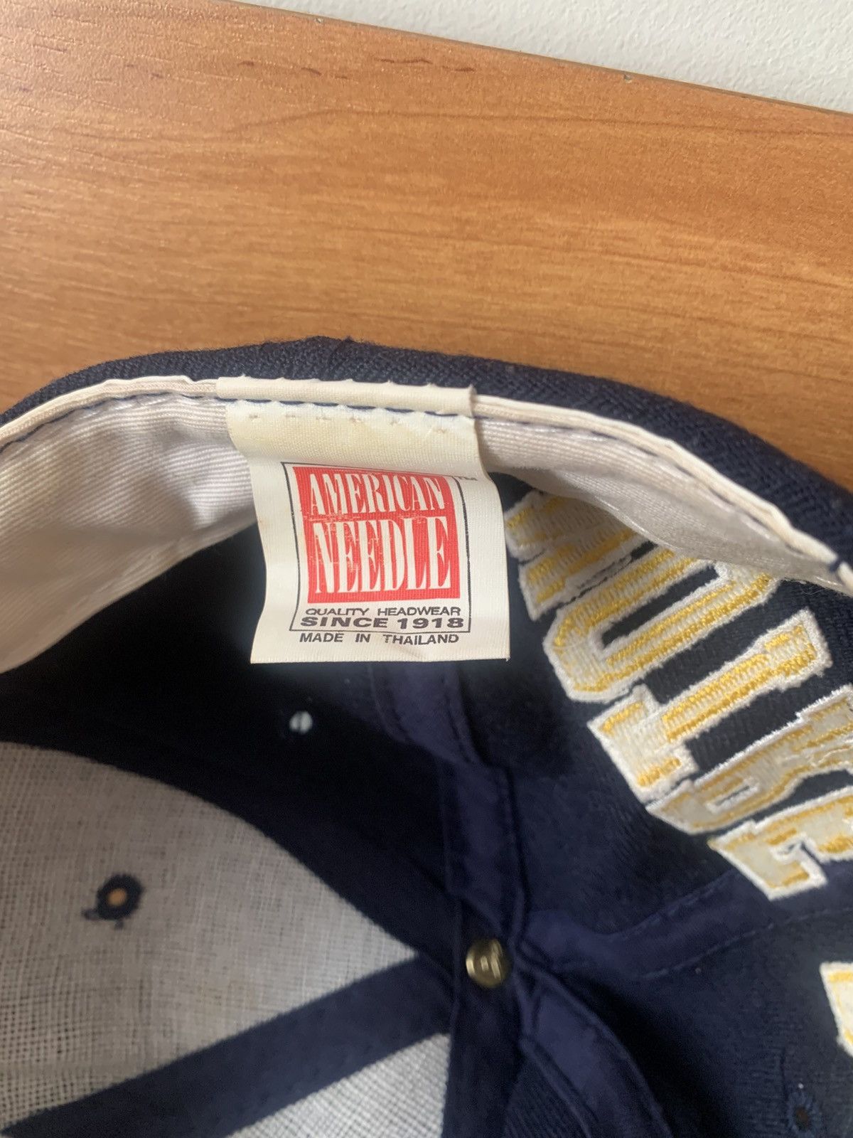 90s Vintage NCAA American Needle Notre Dame 2Pac Style Hat