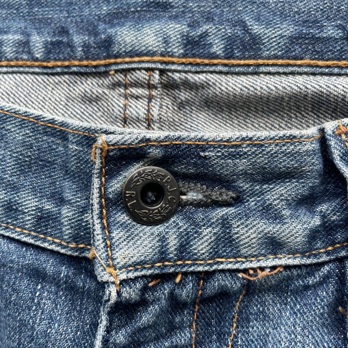 Ralph Lauren Vintage Polo Ralph Lauren Baggy Jeans Faded Denim Pants W33 Size US 33 - 6 Thumbnail