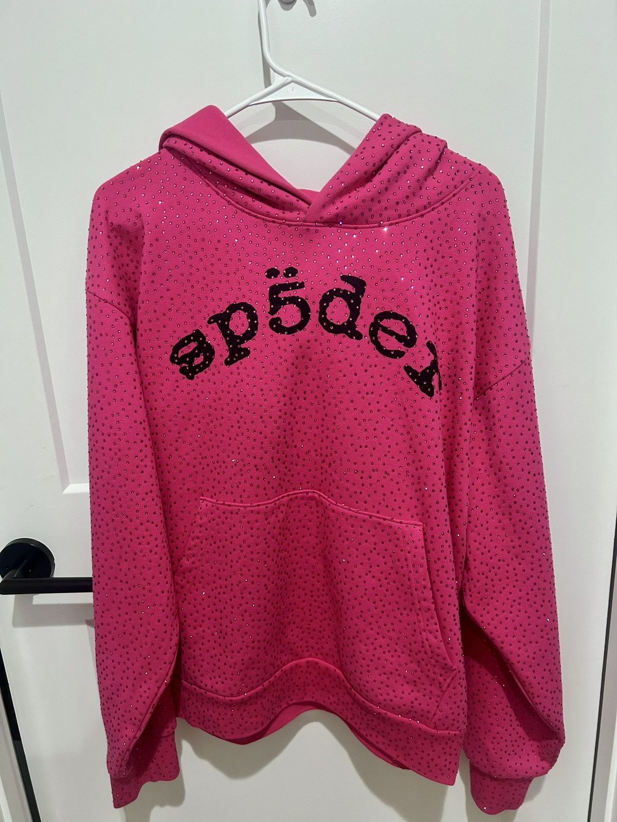 Sp5der Sp5der pink vvs hoodie Size US M / EU 48-50 / 2 - 1 Thumbnail