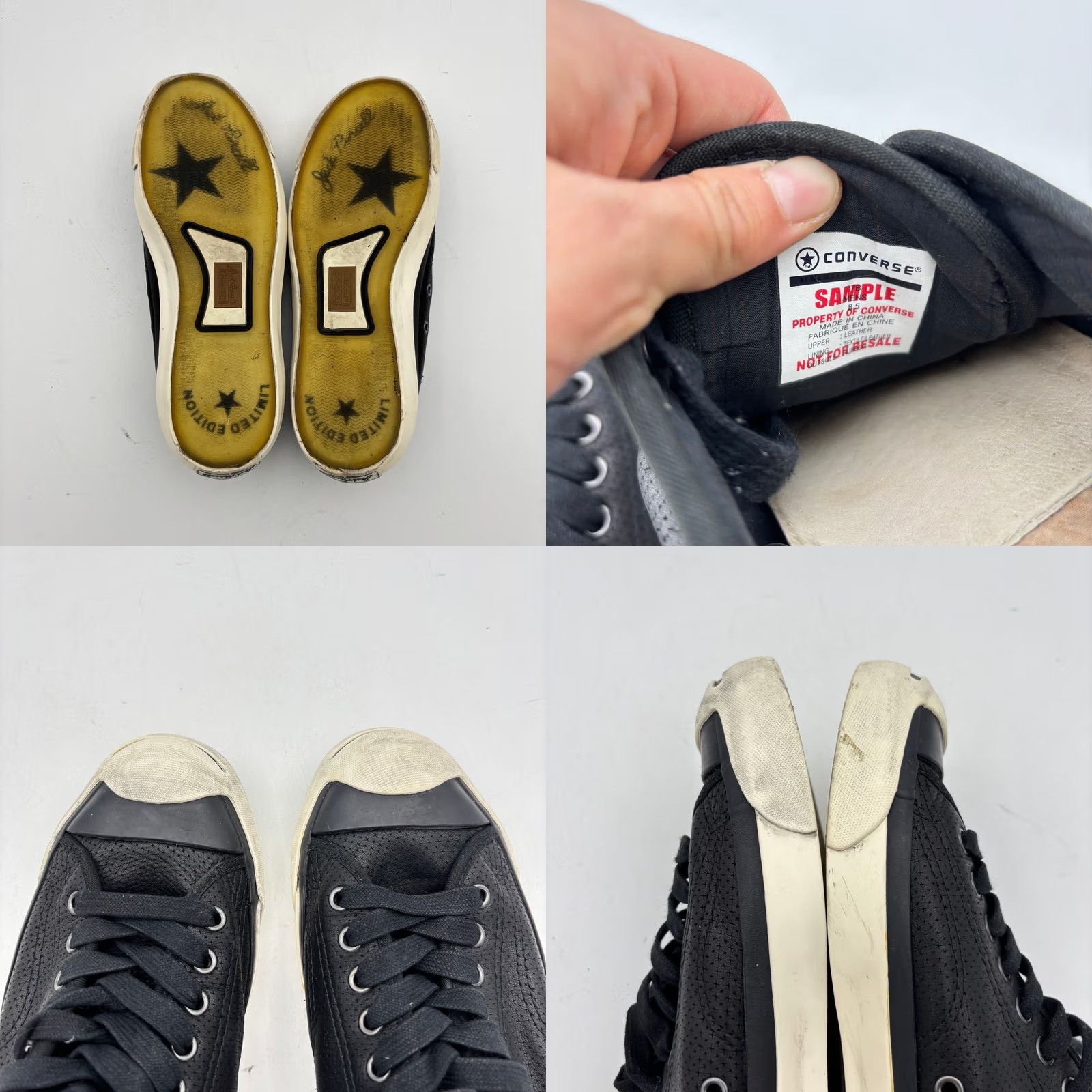 Converse Converse Jack Purcell John Varvatos Limited Edition Sneakers Leather Men 8.5 Black Mens Size US 9 / EU 42 - 8 Thumbnail