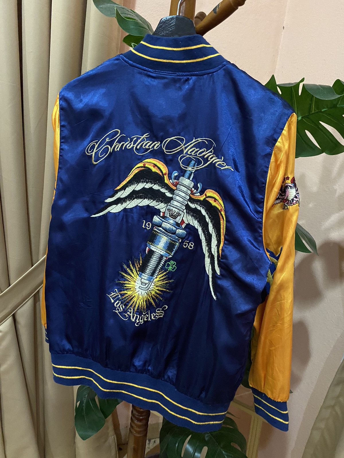 Christian Audigier Christian Audigier Allover Varsity Jacket Bold Embroidery Size US S / EU 44-46 / 1 - 9 Thumbnail