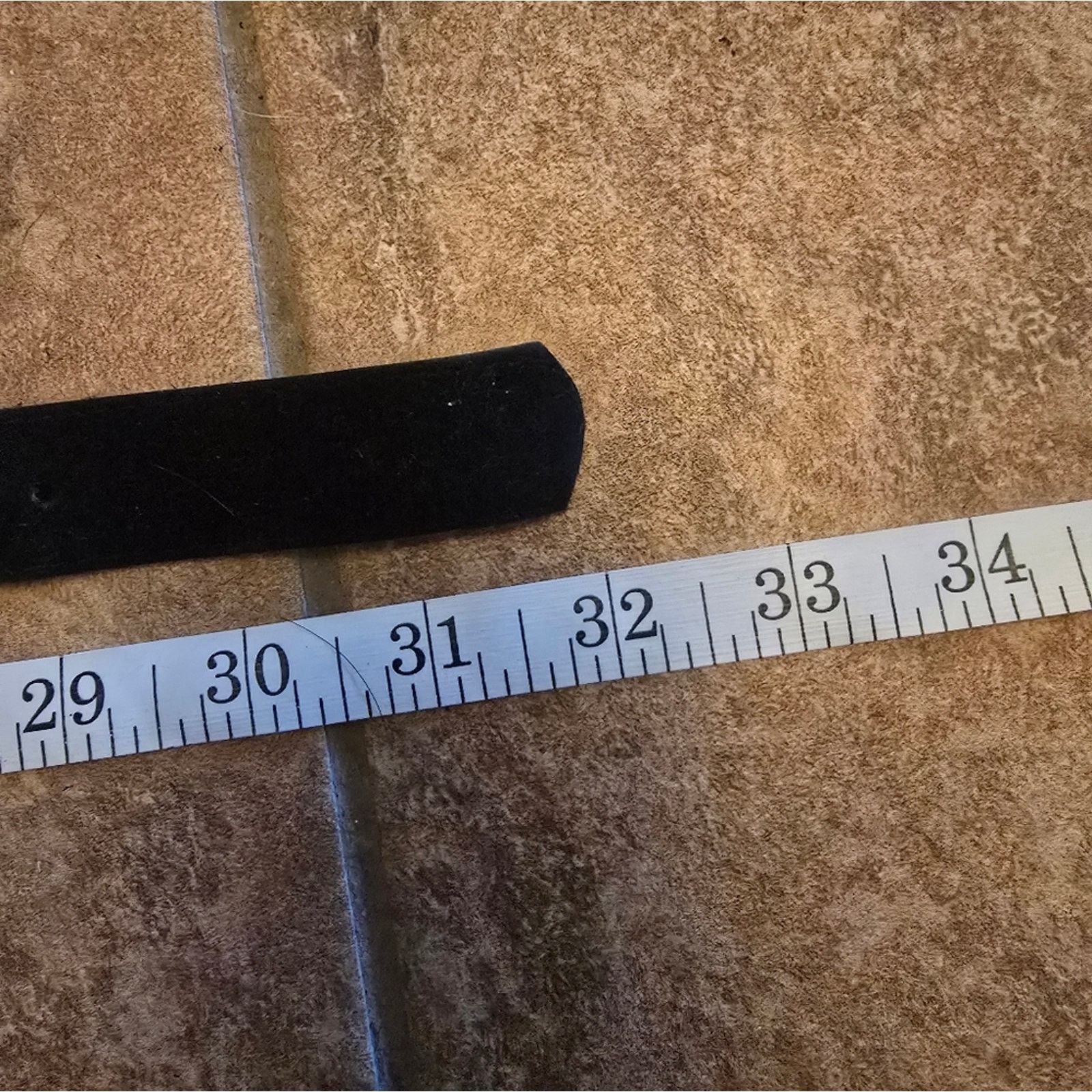 Other Black Squared Buckle 32 Belt Size ONE SIZE - 3 Thumbnail