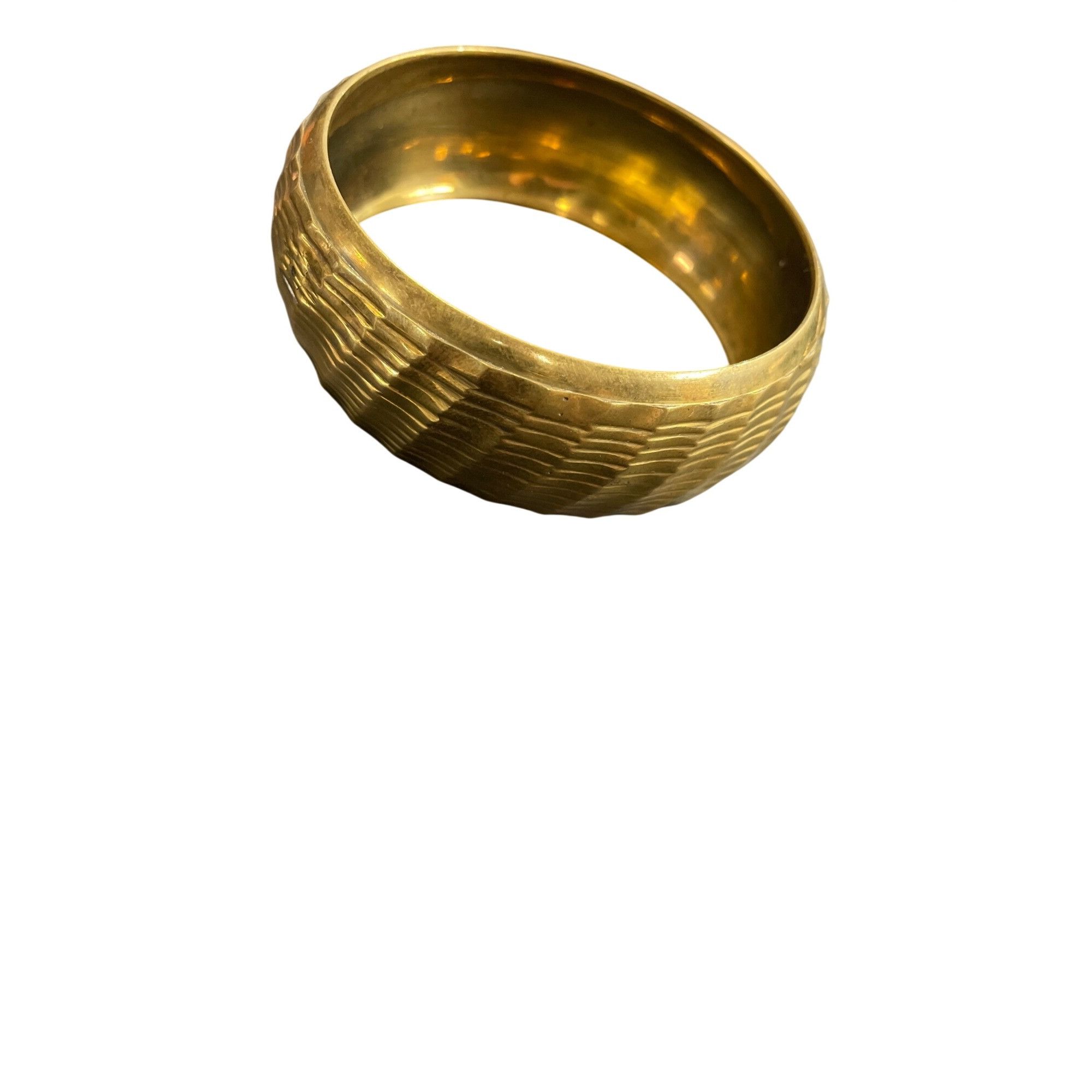 Other Set Of 4 Vintage Brass Bangles With Textured & Smooth Design Size ONE SIZE - 5 Thumbnail