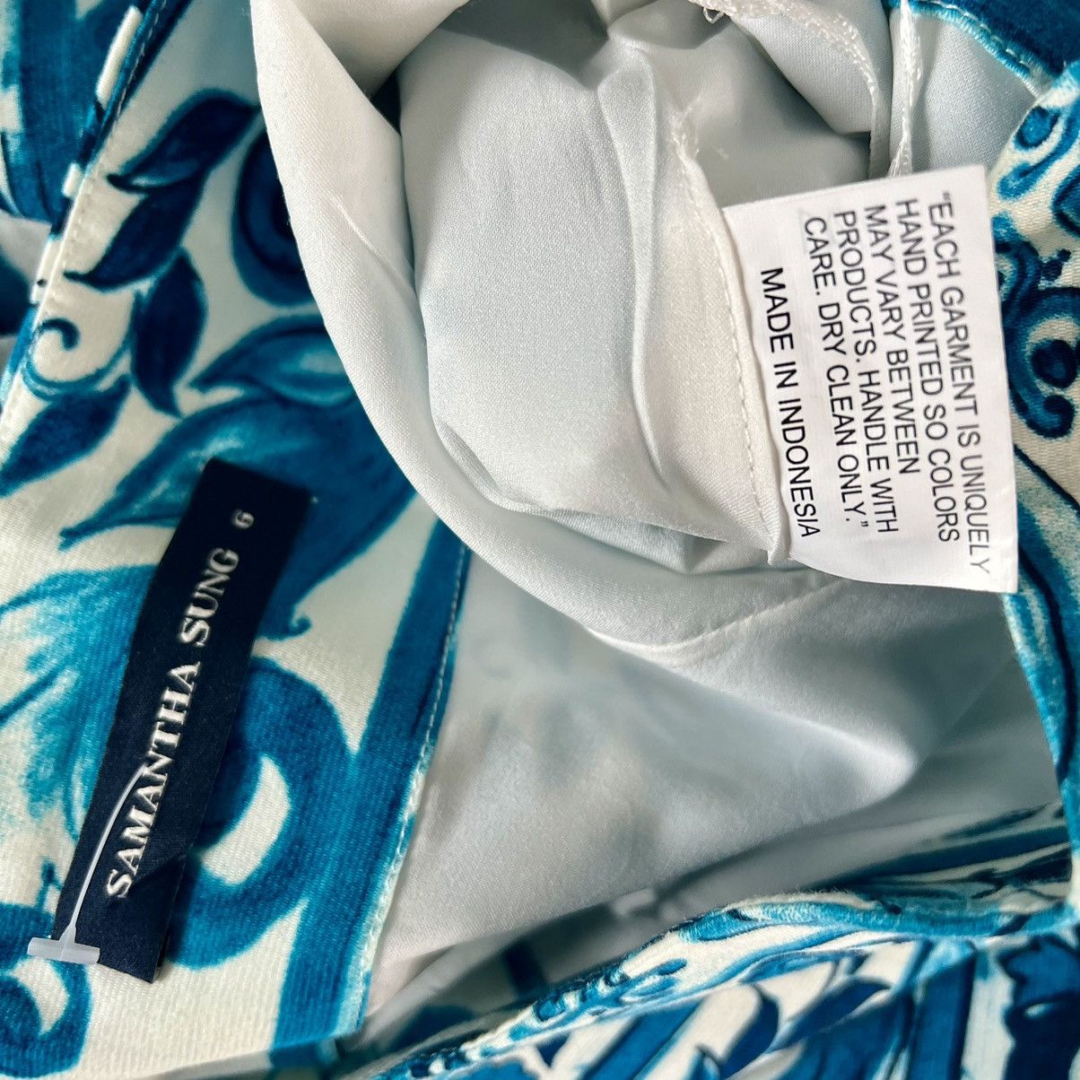 Samantha Sung Samantha Sung Floral Paisley Knee Length Full Pencil Skirt Size 28" / US 6 / IT 42 - 5 Thumbnail