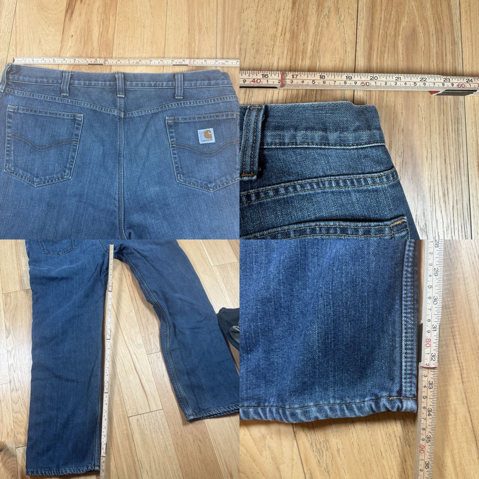 Carhartt VINTAGE Carhartt Jeans Denim Lined Quilted Quilt 40x34 Medium Blue Straight Mens Y2K Regular Inseam 34 Accessories: None Size US 40 / EU 56 - 8 Thumbnail