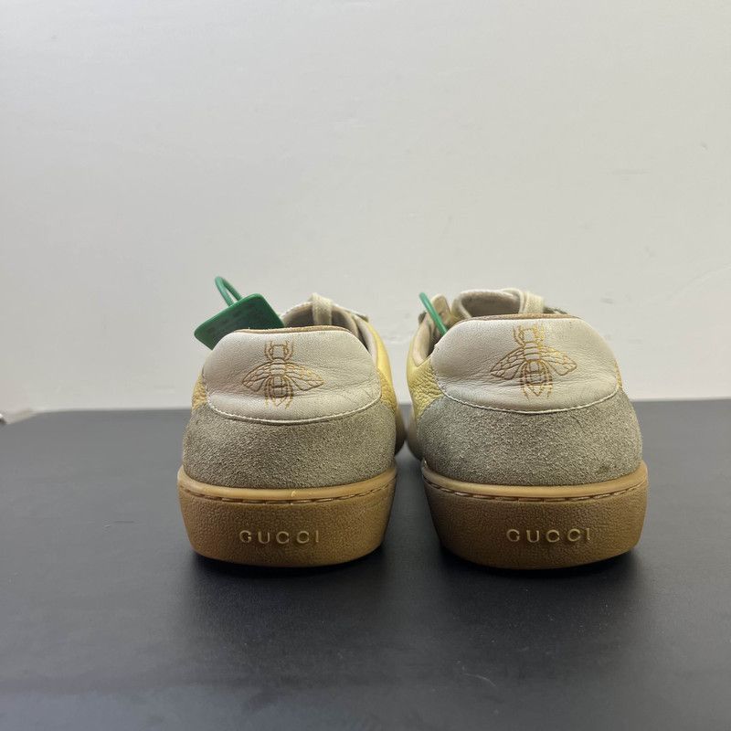 Gucci Gucci Web Leather Low-Top Sneakers for Men Size US 8 / EU 41 - 3 Thumbnail