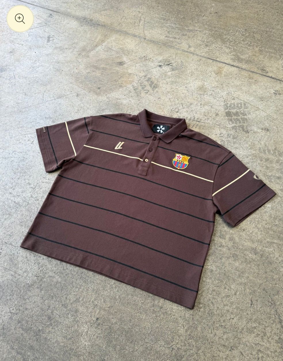 Ultralight London Barcelona ゲームシャツ ポロシャツ Other Ultralight London 'CAMPEONES' Barcelona Brown Polo | Grailed