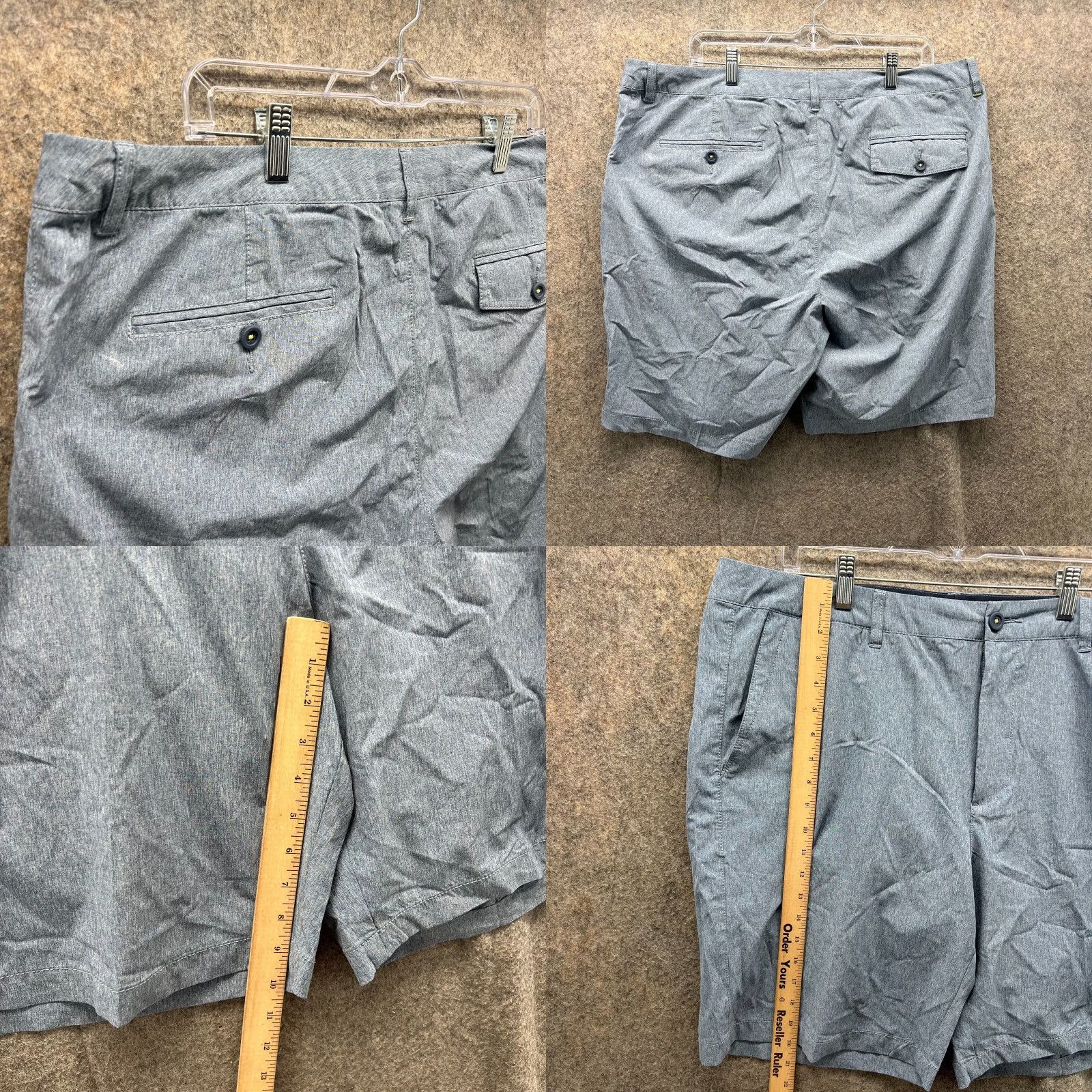 Tommy Bahama Tommy Bahama Shorts Mens 38 Blue Chino Flat Front Polyester Spandex Drawstring Casual, Travel Size US 38 / EU 54 - 8 Thumbnail