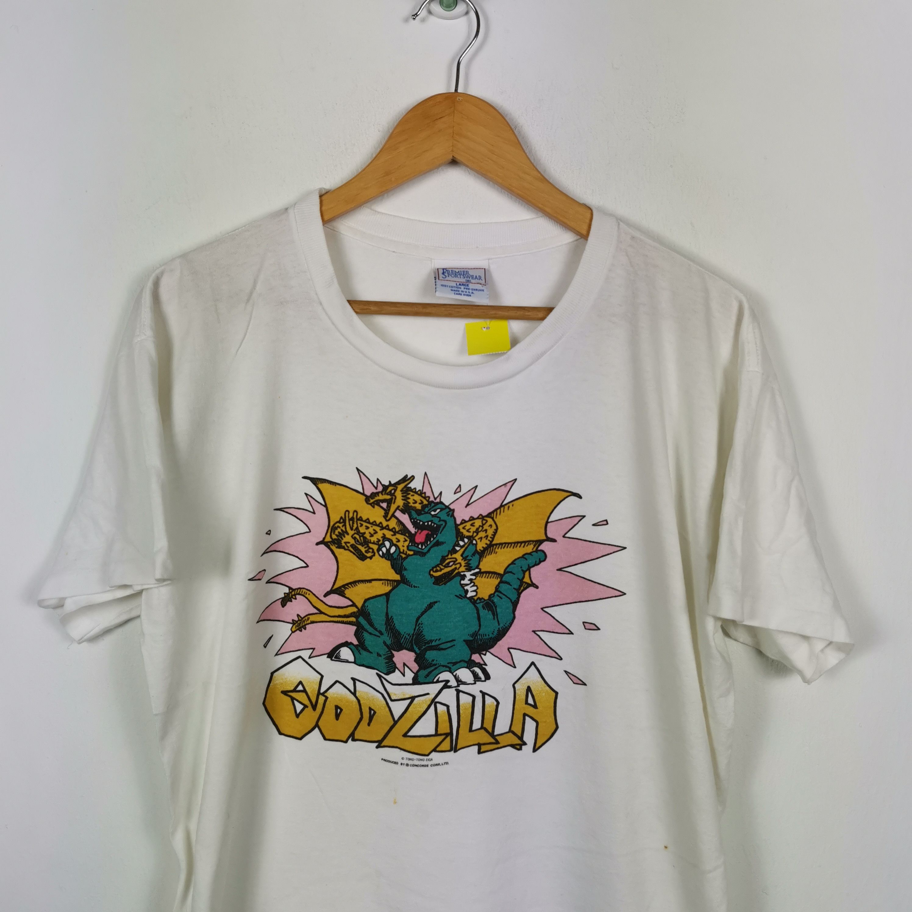 Vintage Vintage 90s Godzilla T-Shirt Movie by Toho - Toho Japanese Size US L / EU 52-54 / 3 - 2 Thumbnail
