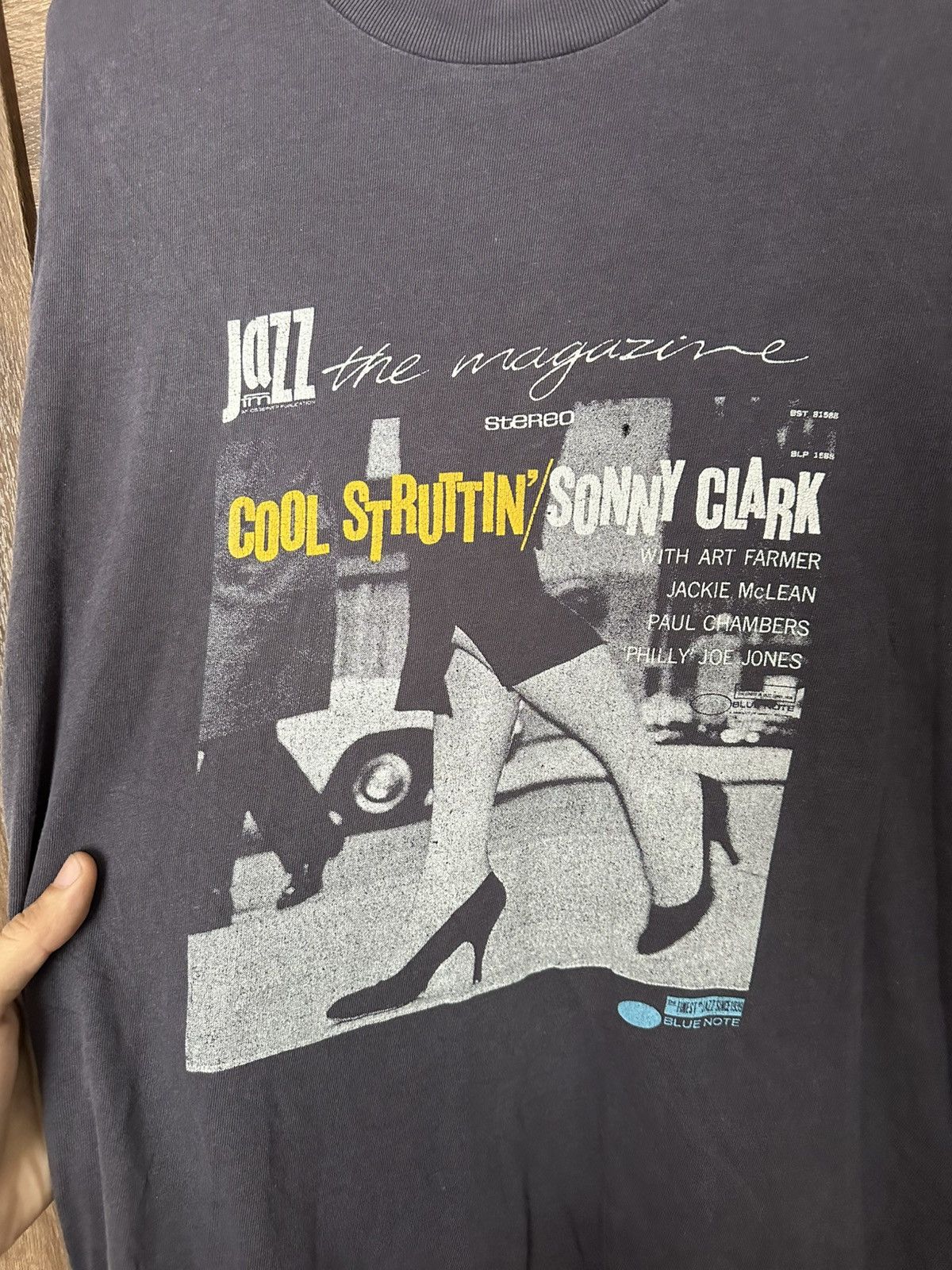 Band Tees Cool Struttin Sonny Clark Stereo Jazz Vintage T-Shirt 90s Size US XL / EU 56 / 4 - 6 Thumbnail