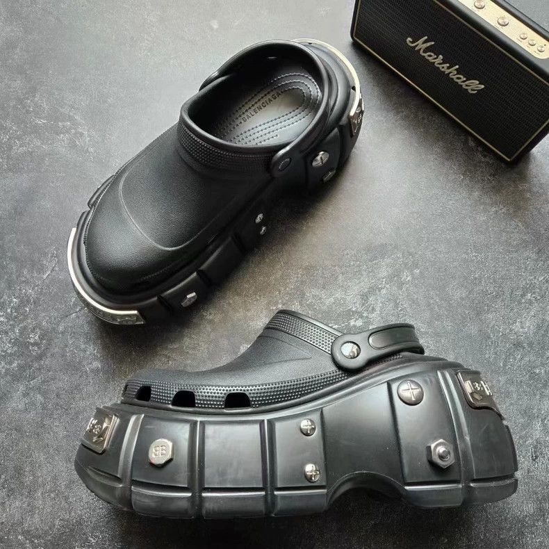 Balenciaga Balenciaga Crocs Thick Sole Clogs-2505 Size US 11 / EU 44 - 4 Thumbnail