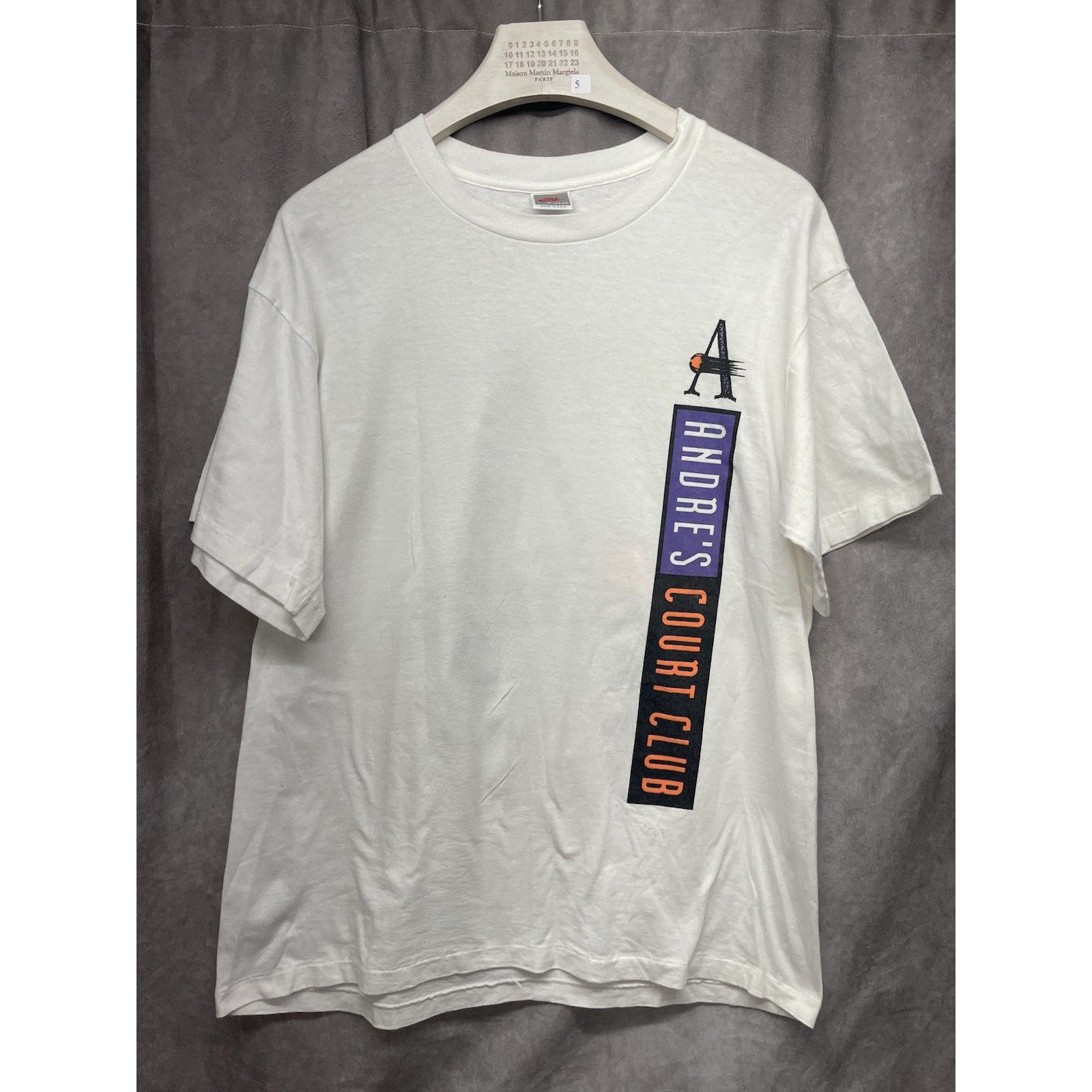 Nike VINTAGE 90S NIKE ANDRE AGASSI COURT CLUB TSHIRT XL SINGLE ST Size US XL / EU 56 / 4 - 2 Thumbnail