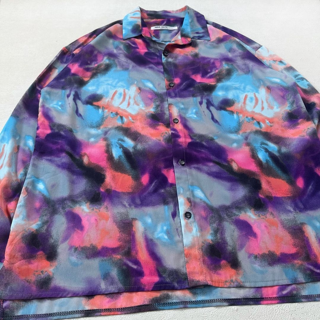 Designer × Individualized Shirts NINE NUTS MULTICOLOR ABSTRACT PATTERN SHIRT Size US L / EU 52-54 / 3 - 3 Thumbnail