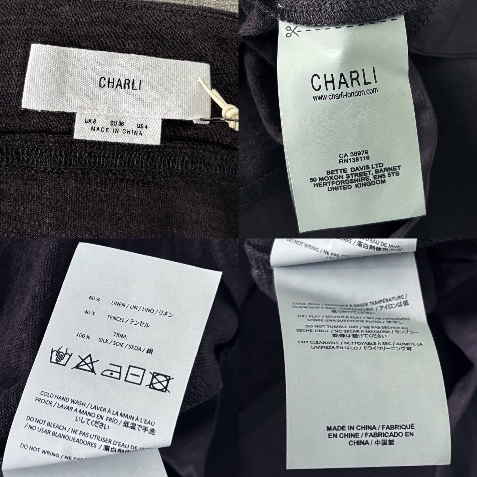 Vintage Charli TAIE Sleeveless Top - Carbon Grey - Womens UK 8 New With Tags Size M / US 6-8 / IT 42-44 - 8 Thumbnail
