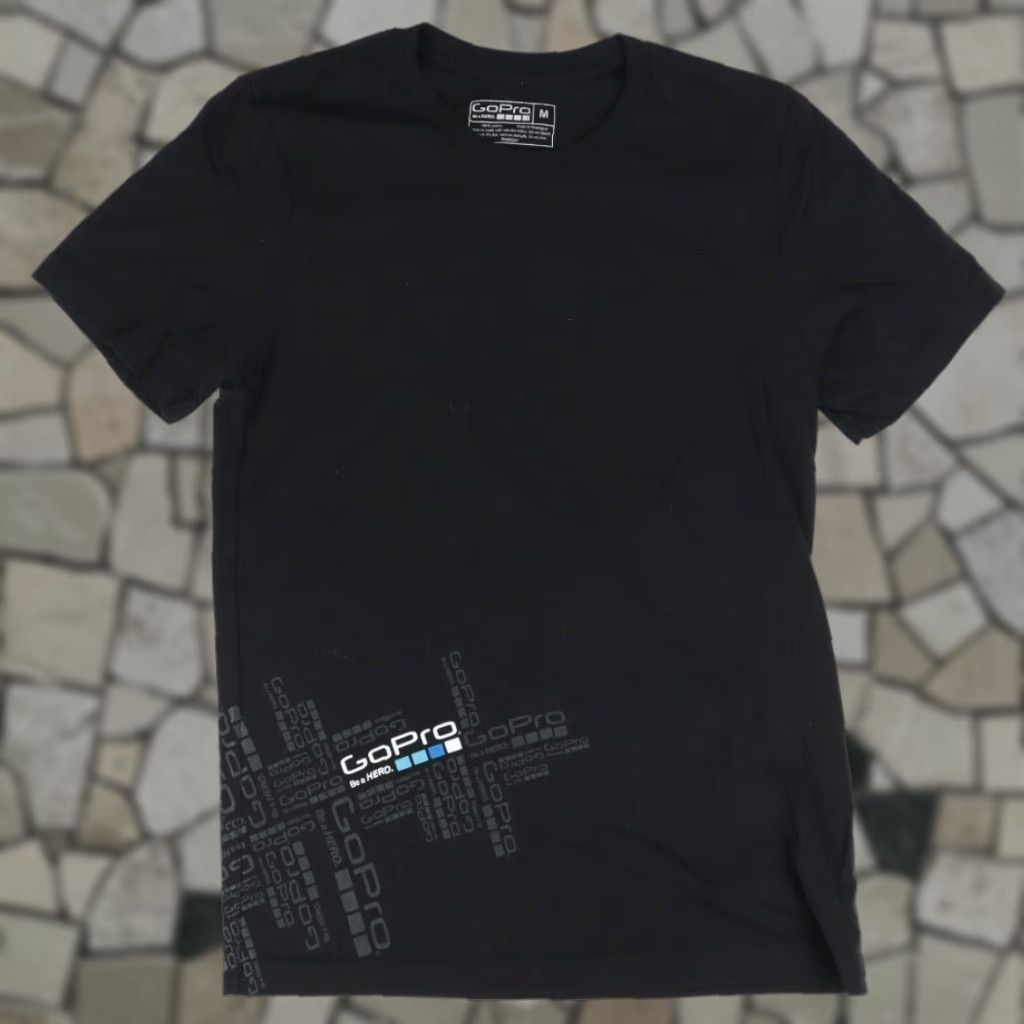 Vintage GoPro Hero Solid T-Shirt Black Men's M Size US M / EU 48-50 / 2 - 1 Thumbnail
