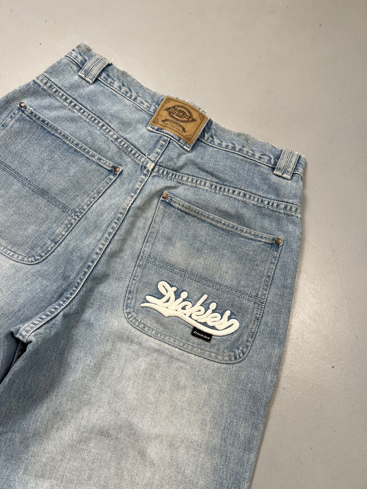 Dickies Rare vintage dickies big daddy hand made painted knee denim Size US 34 / EU 50 - 9 Thumbnail