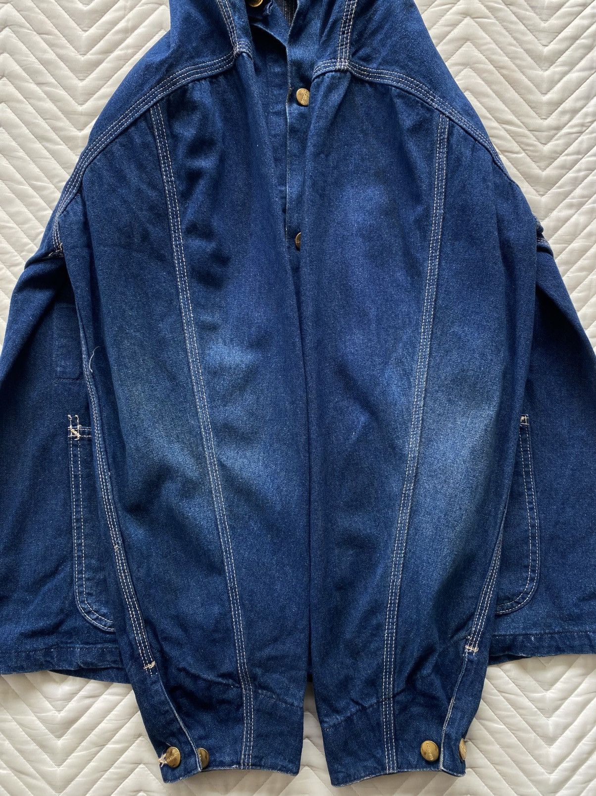 Carhartt 🔨 Vintage 80s/90s Carhartt Denim Chore Jacket - Made in USA Size US L / EU 52-54 / 3 - 4 Thumbnail