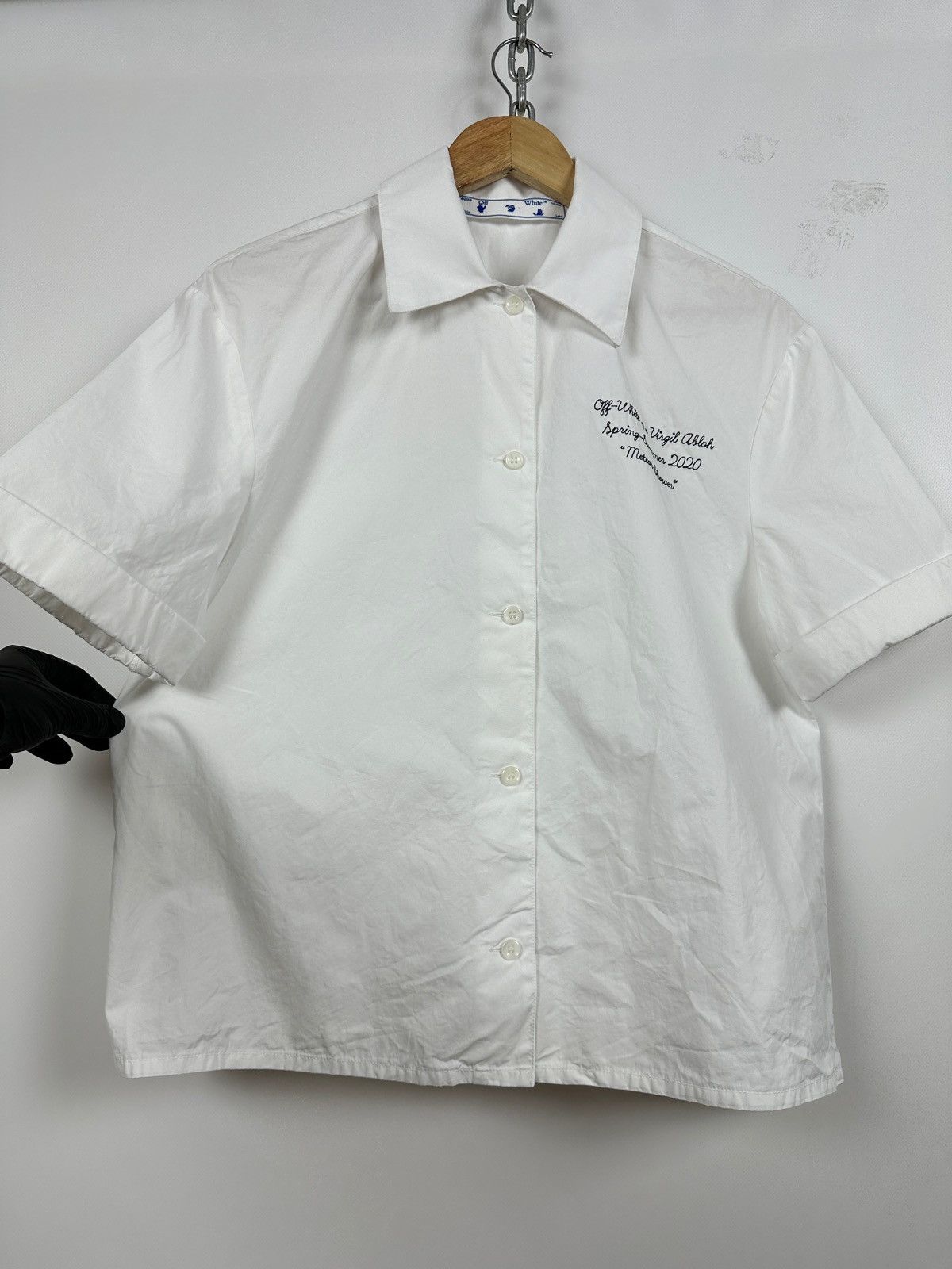 Off-White Off-White Popel Bowling Button Up Short Sleeve Shirt Size S / US 4 / IT 40 - 9 Thumbnail