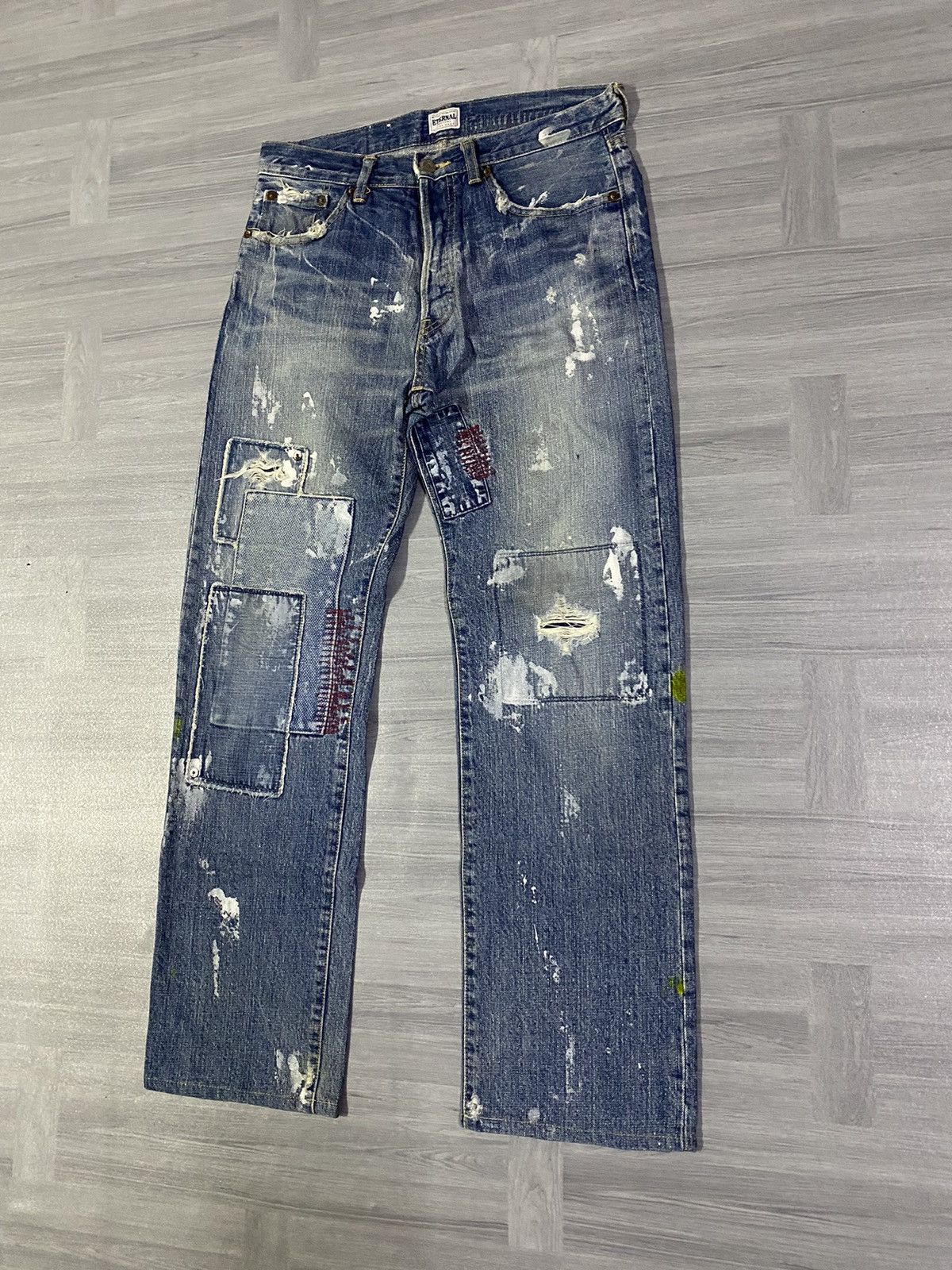 Japanese Brand Designer Eternal Japan Distresed Denim Size US 30 / EU 46 - 2 Thumbnail