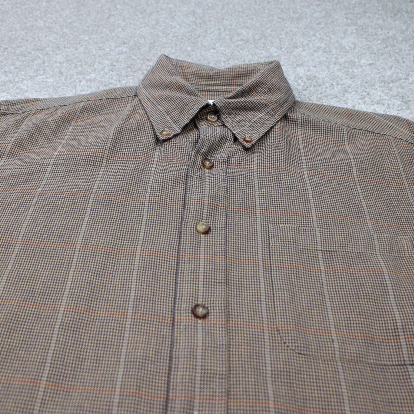 Brooks Brothers Brooks Brothers 346 BrooksFlannel Shirt Mens Medium Cotton/Wool Yellow/Blue L/S Size US M / EU 48-50 / 2 - 4 Thumbnail