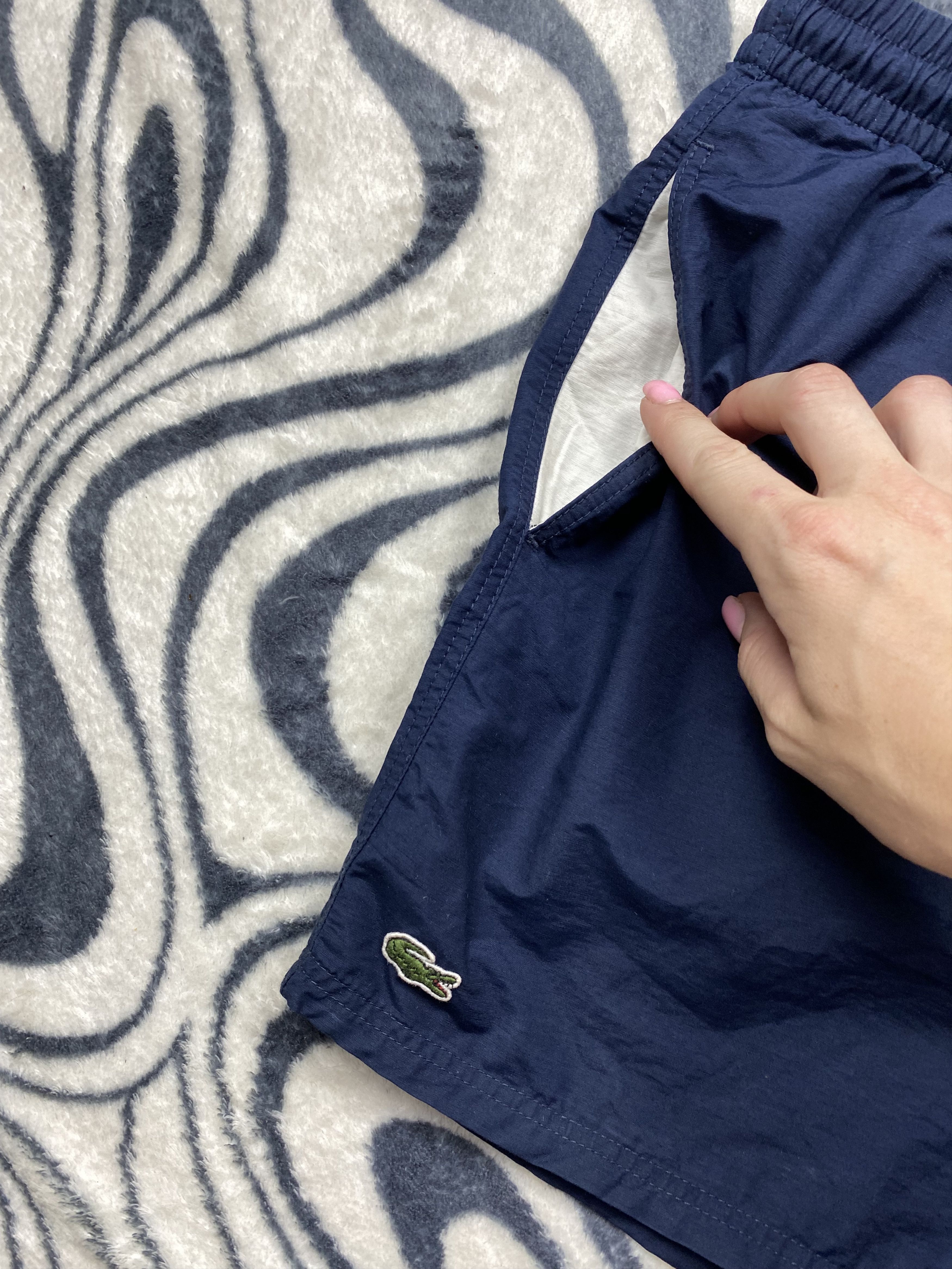 Lacoste × Vintage Lacoste Vintage Mens Nylon Shorts Y2K Size US 32 / EU 48 - 3 Thumbnail